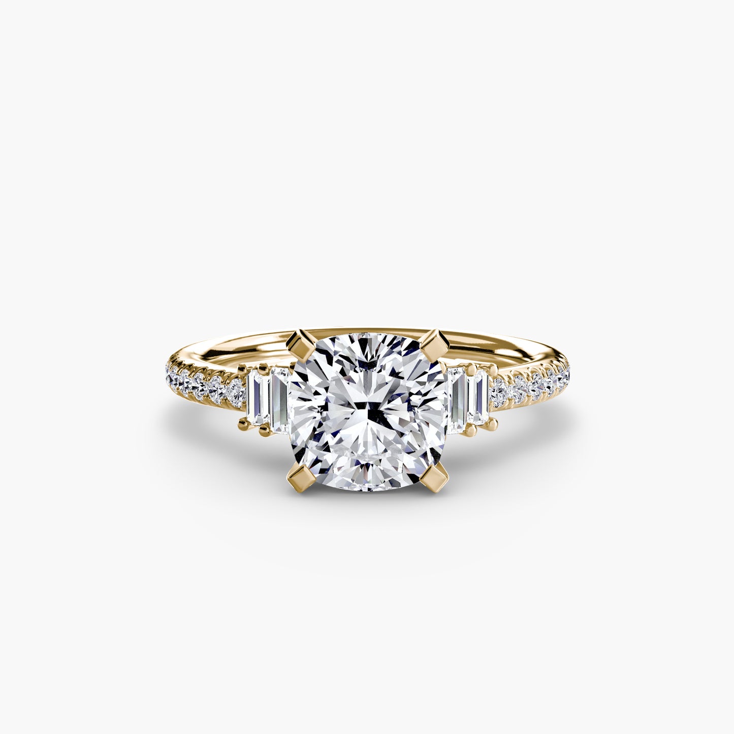 Pierścionek zaręczynowy Solitaire with Pavé 4 - oprawa