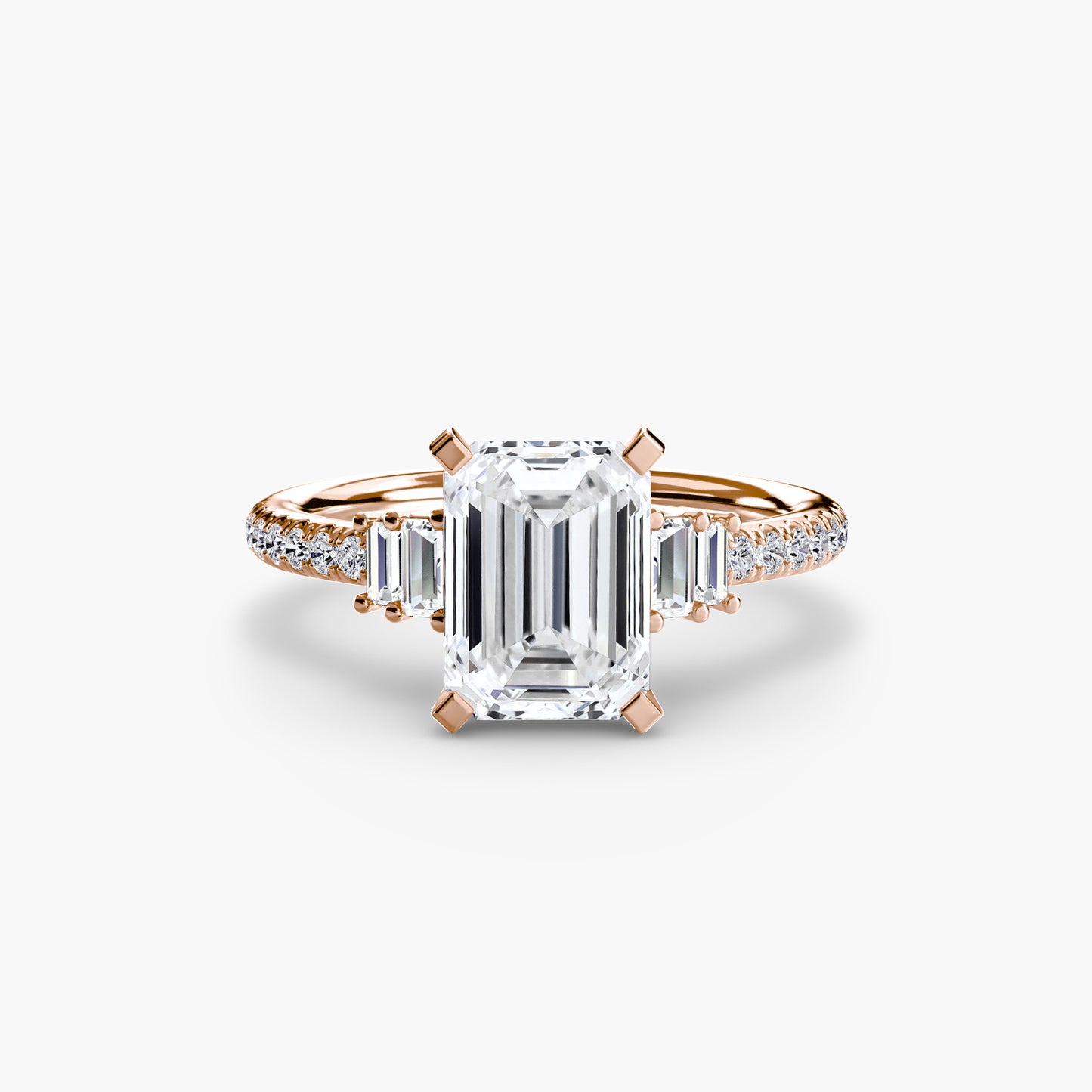 Pierścionek zaręczynowy Solitaire with Pavé 4 - oprawa