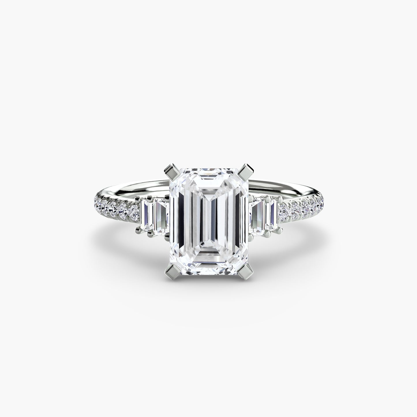 Pierścionek zaręczynowy Solitaire with Pavé 4 - oprawa