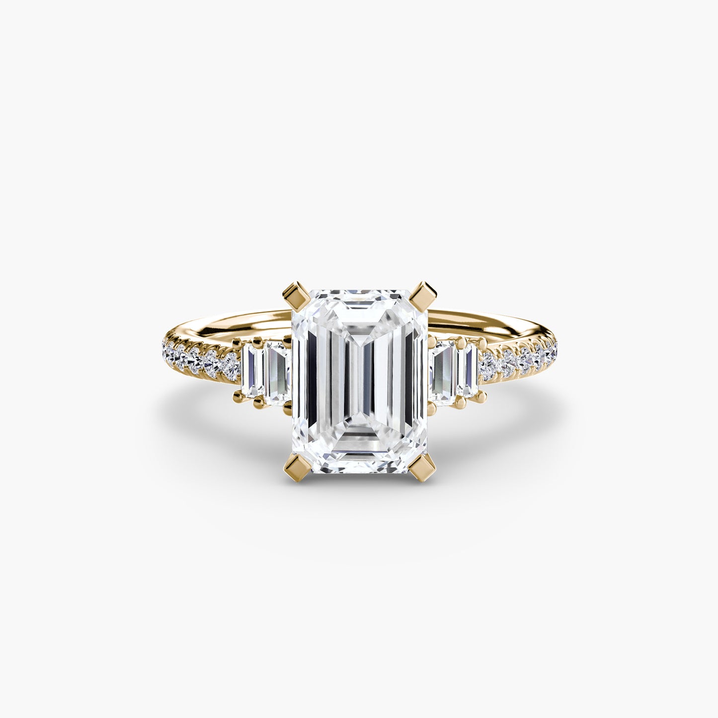 Pierścionek zaręczynowy Solitaire with Pavé 4 - oprawa