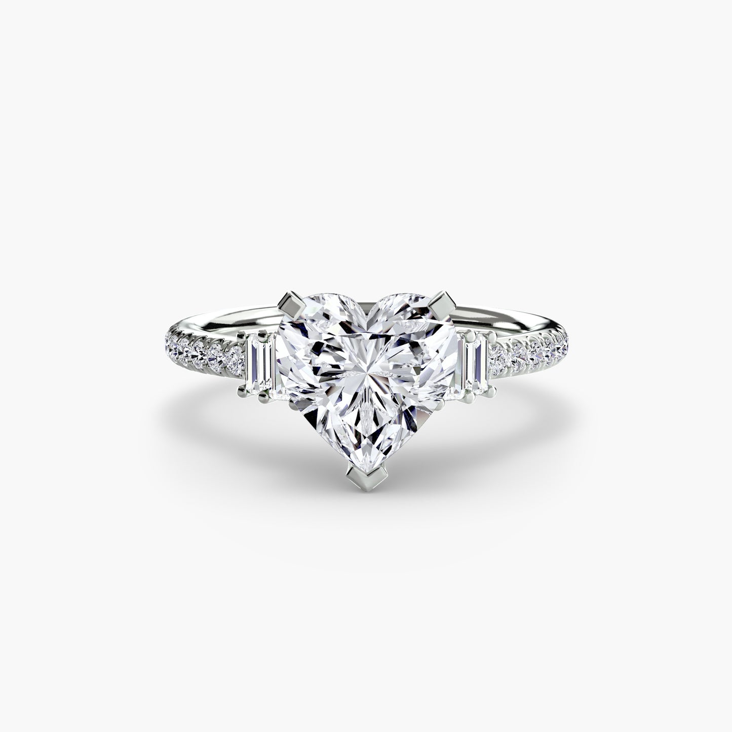 Pierścionek zaręczynowy Solitaire with Pavé 4 - oprawa