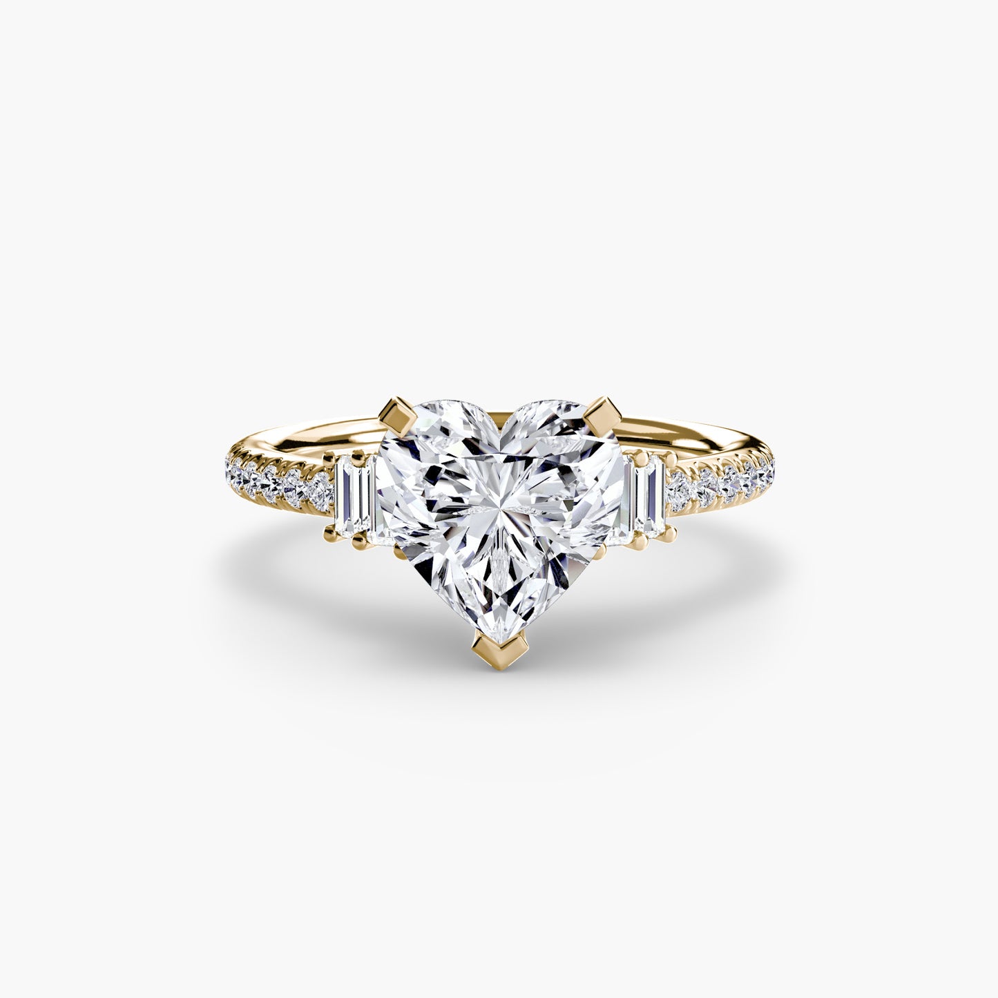 Pierścionek zaręczynowy Solitaire with Pavé 4 - oprawa