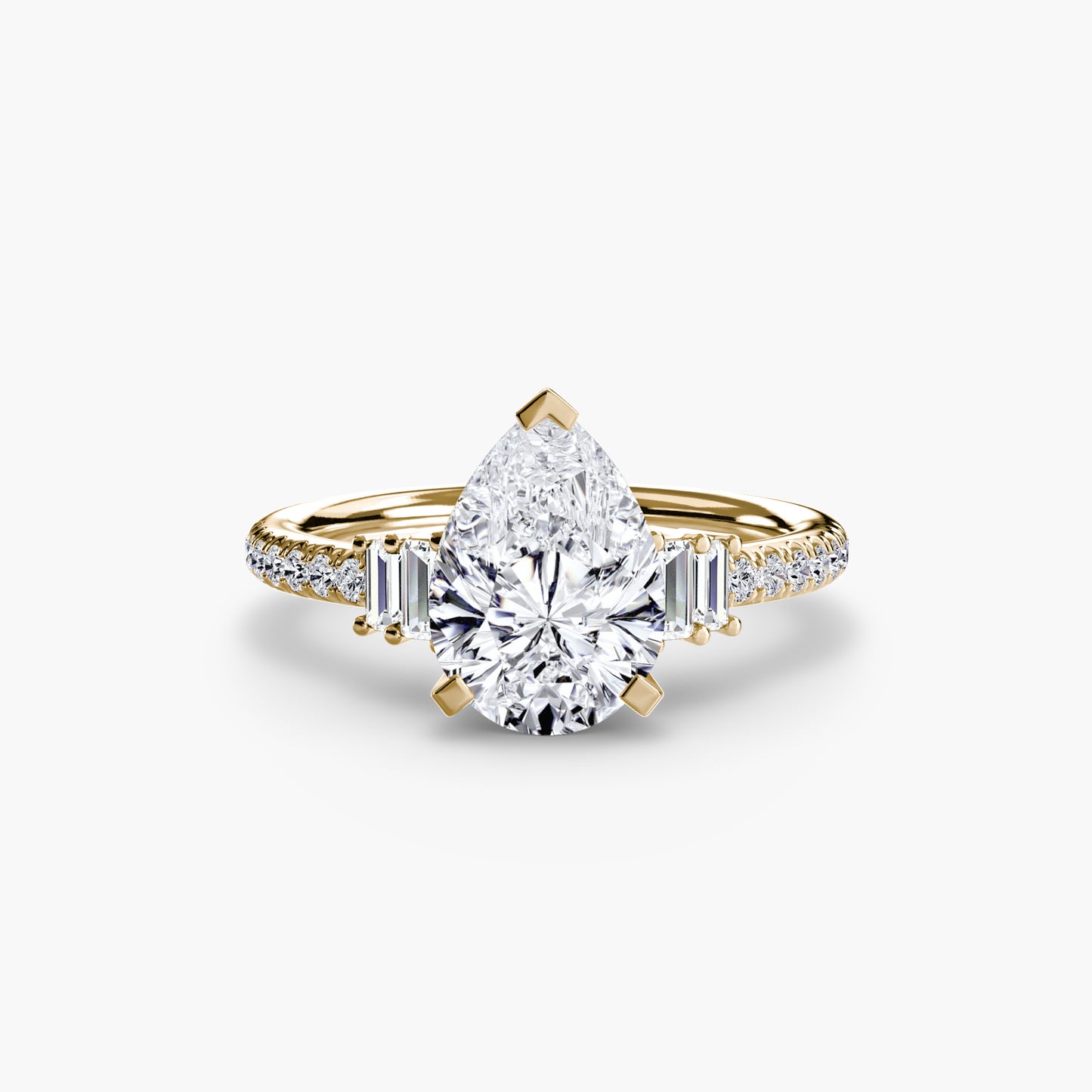 Pierścionek zaręczynowy Solitaire with Pavé 4 - oprawa