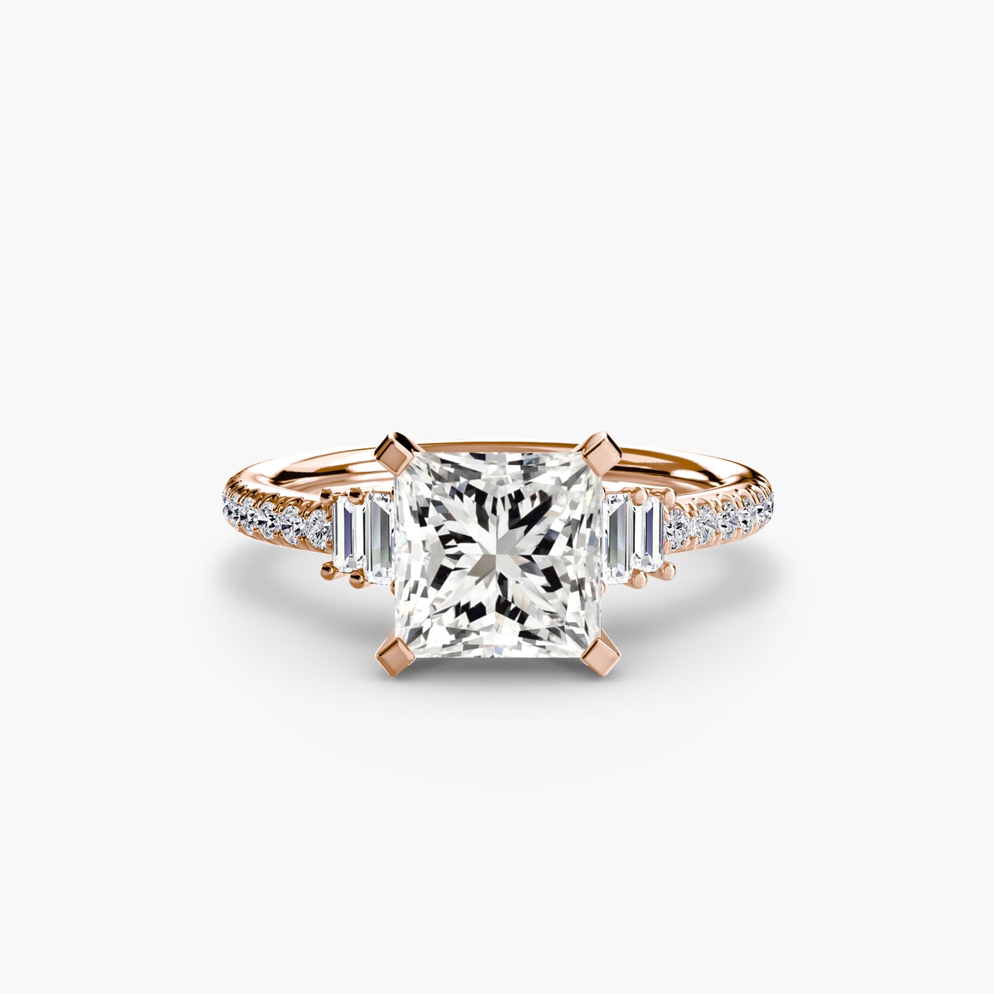 Pierścionek zaręczynowy Solitaire with Pavé 4 - oprawa