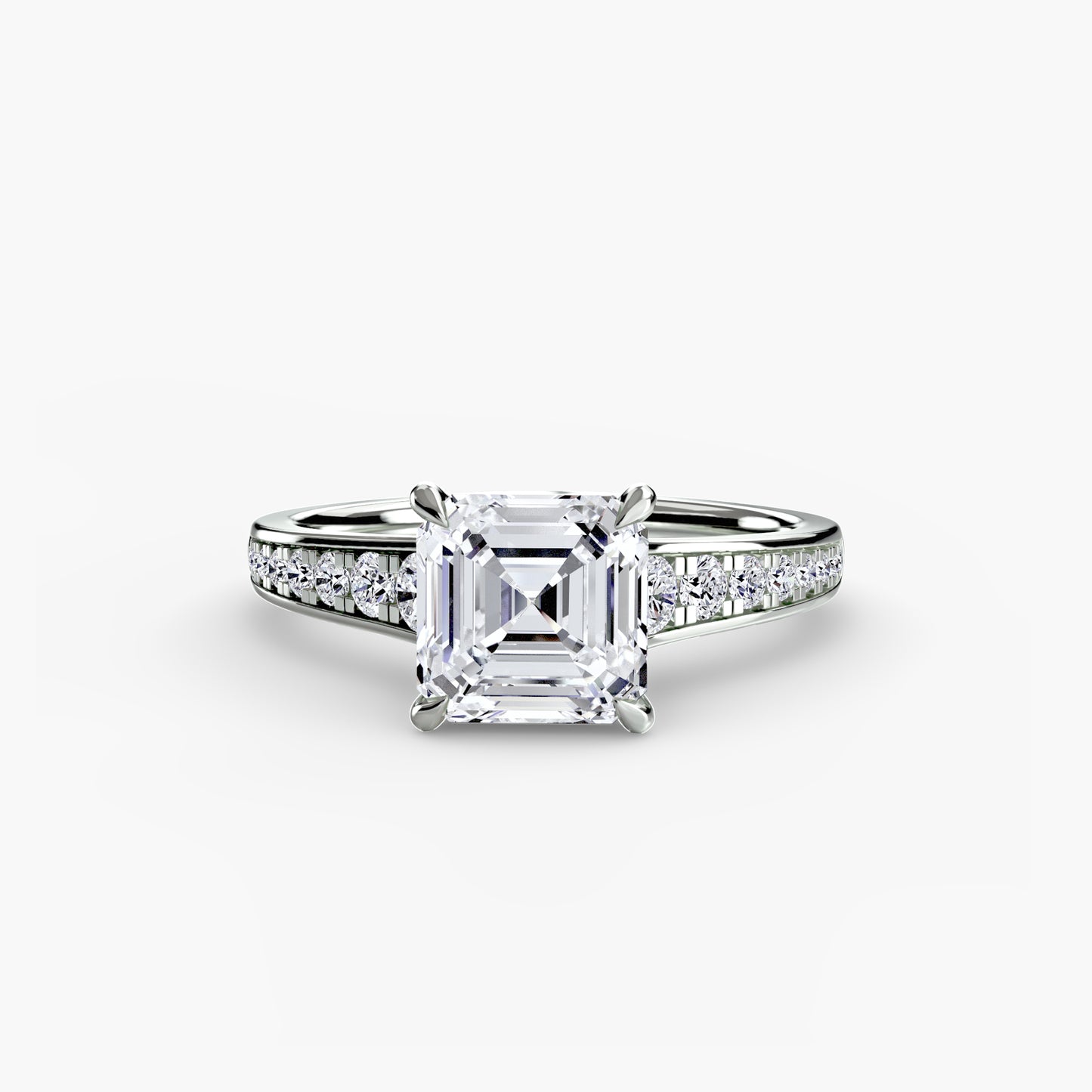 Pierścionek zaręczynowy Solitaire with Pavé 7 - oprawa