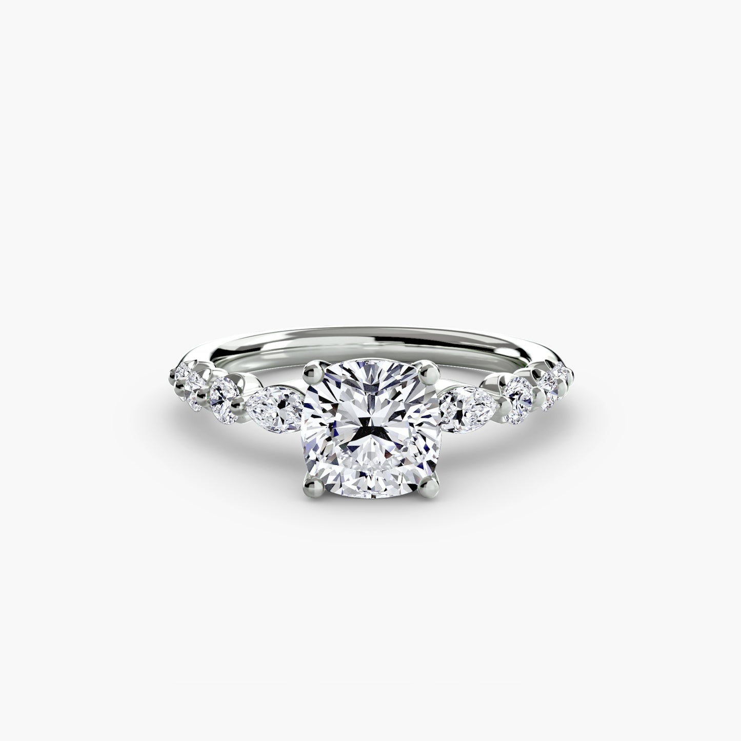 Pierścionek zaręczynowy The Tiered Accent Ring - oprawa