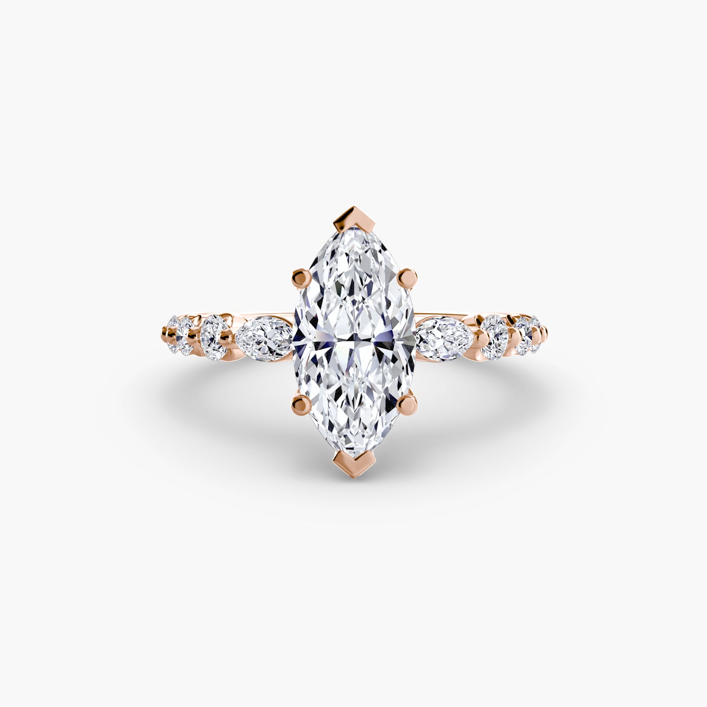 Pierścionek zaręczynowy The Tiered Accent Ring - oprawa