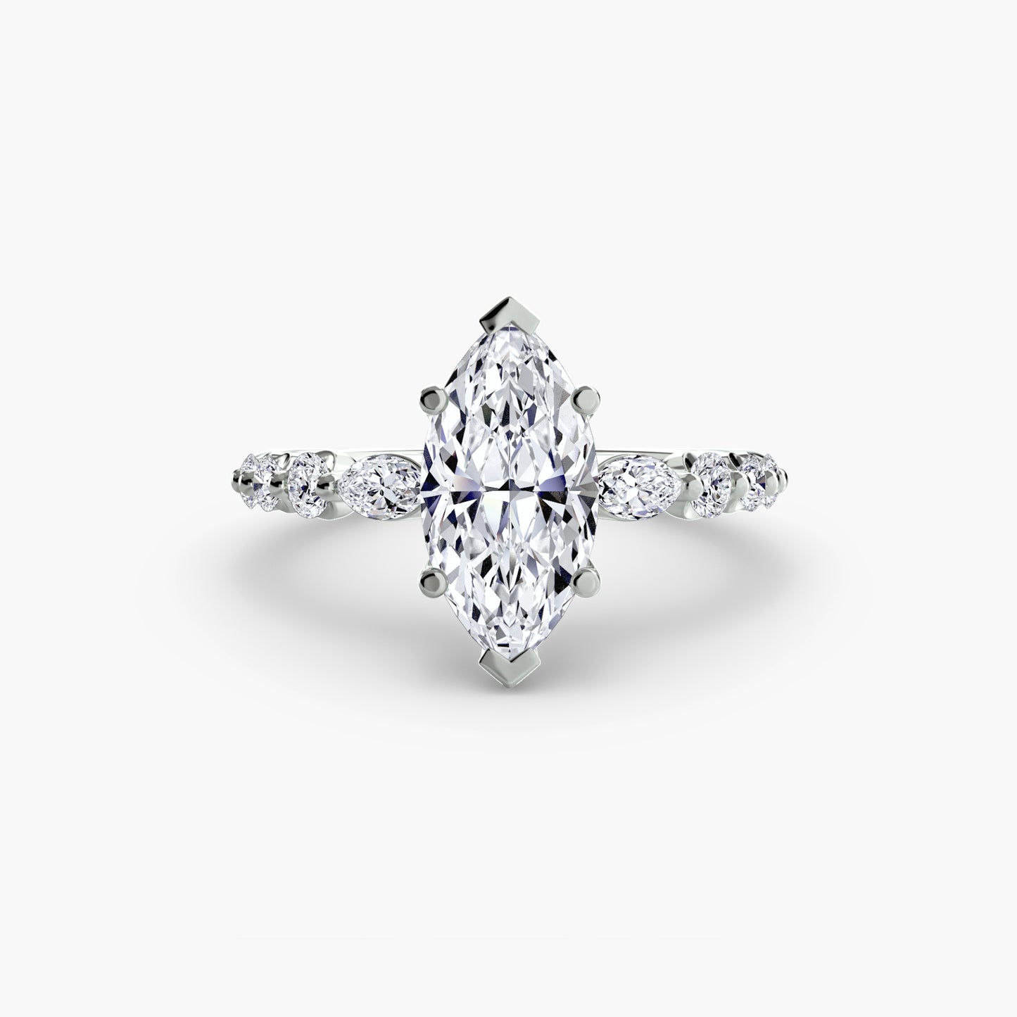Pierścionek zaręczynowy The Tiered Accent Ring - oprawa