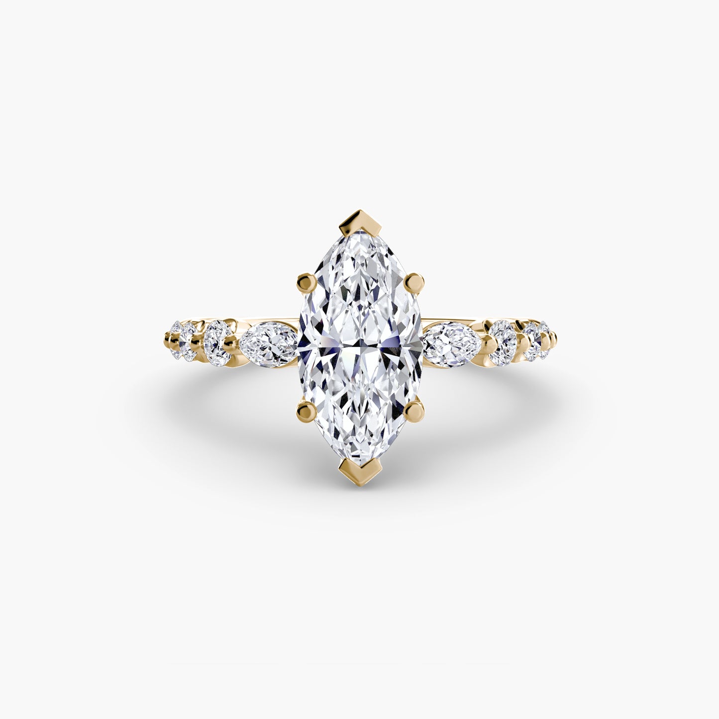 Pierścionek zaręczynowy The Tiered Accent Ring - oprawa