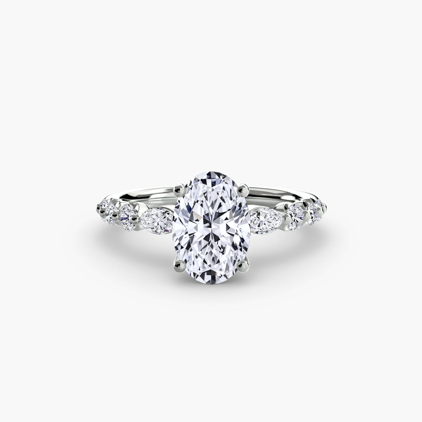 Pierścionek zaręczynowy The Tiered Accent Ring - oprawa