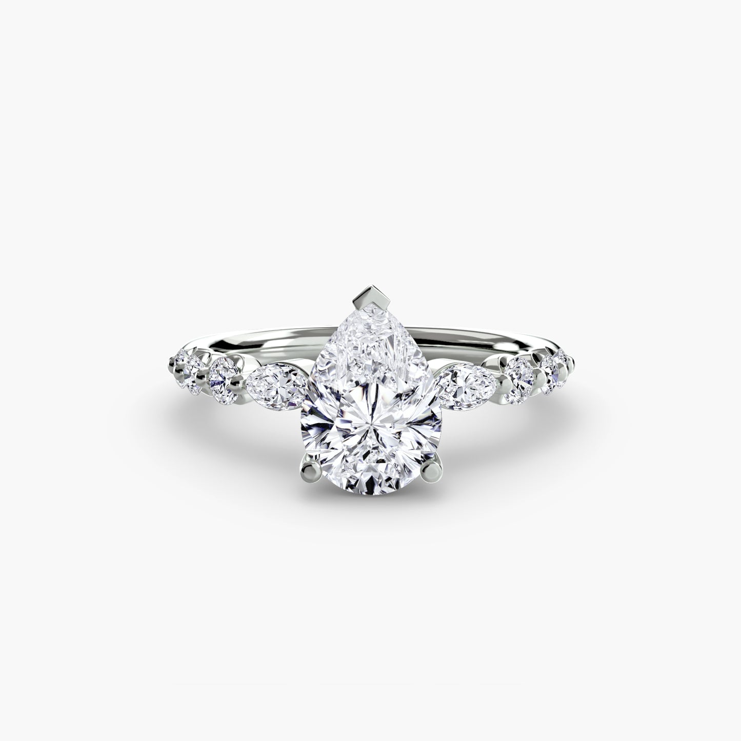 Pierścionek zaręczynowy The Tiered Accent Ring - oprawa