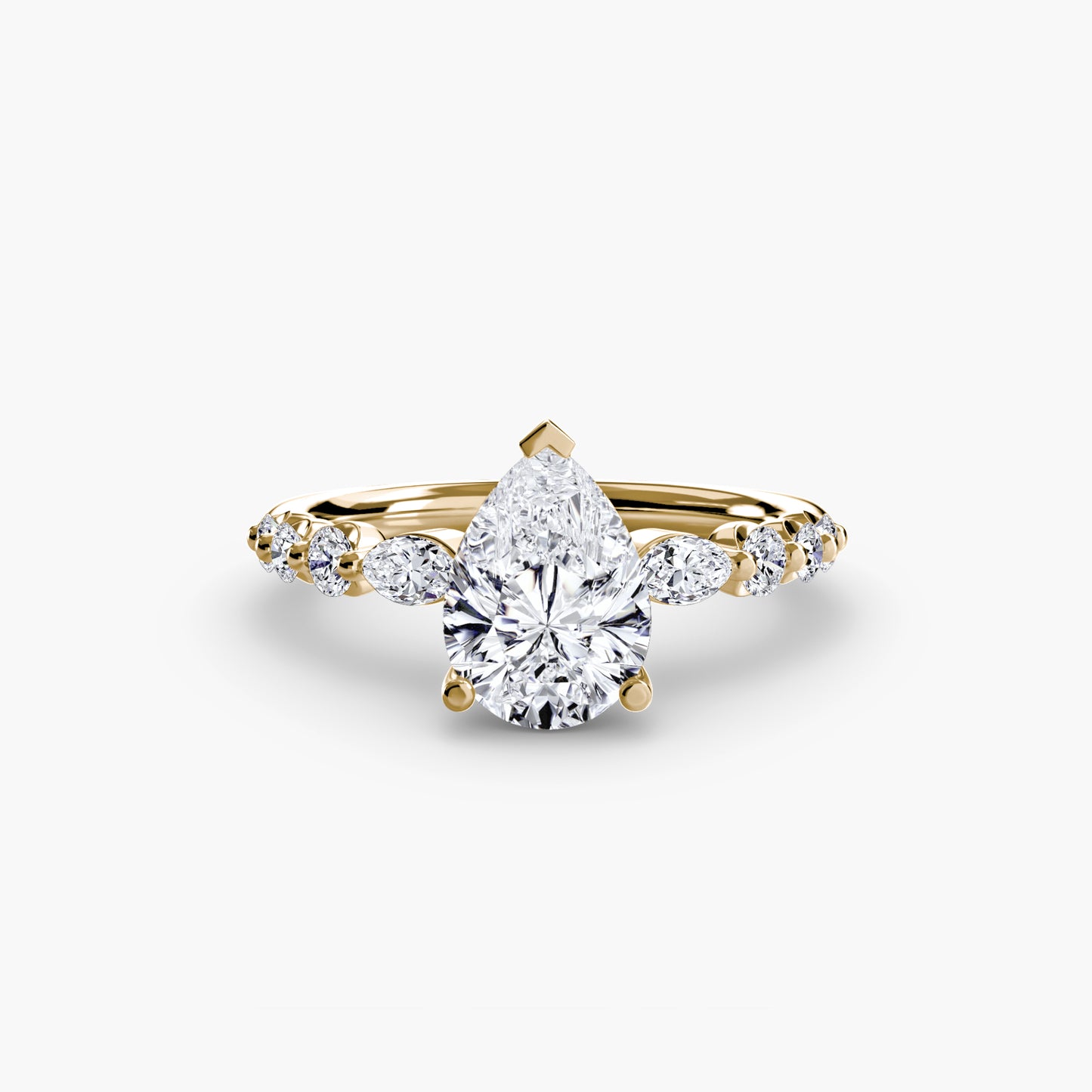 Pierścionek zaręczynowy The Tiered Accent Ring - oprawa
