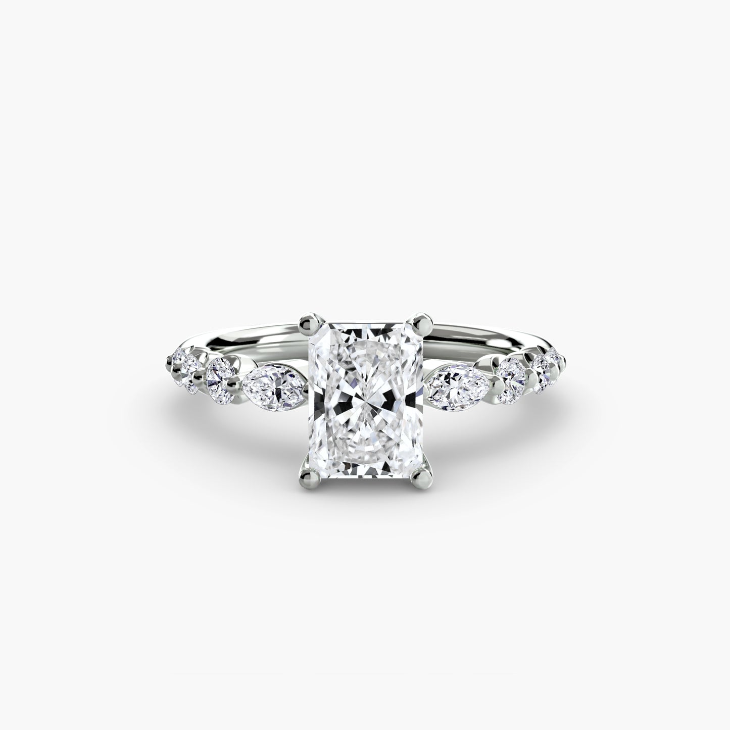 Pierścionek zaręczynowy The Tiered Accent Ring - oprawa