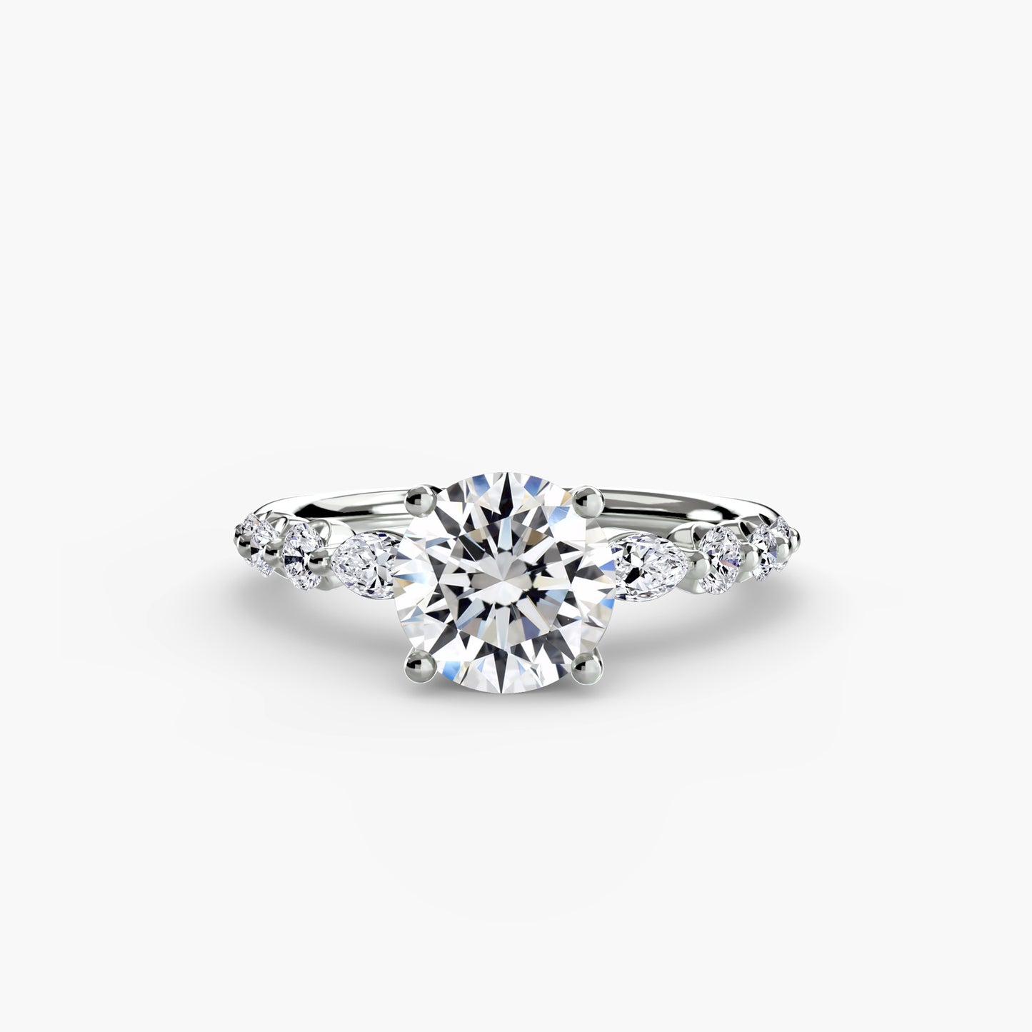 Pierścionek zaręczynowy The Tiered Accent Ring - oprawa