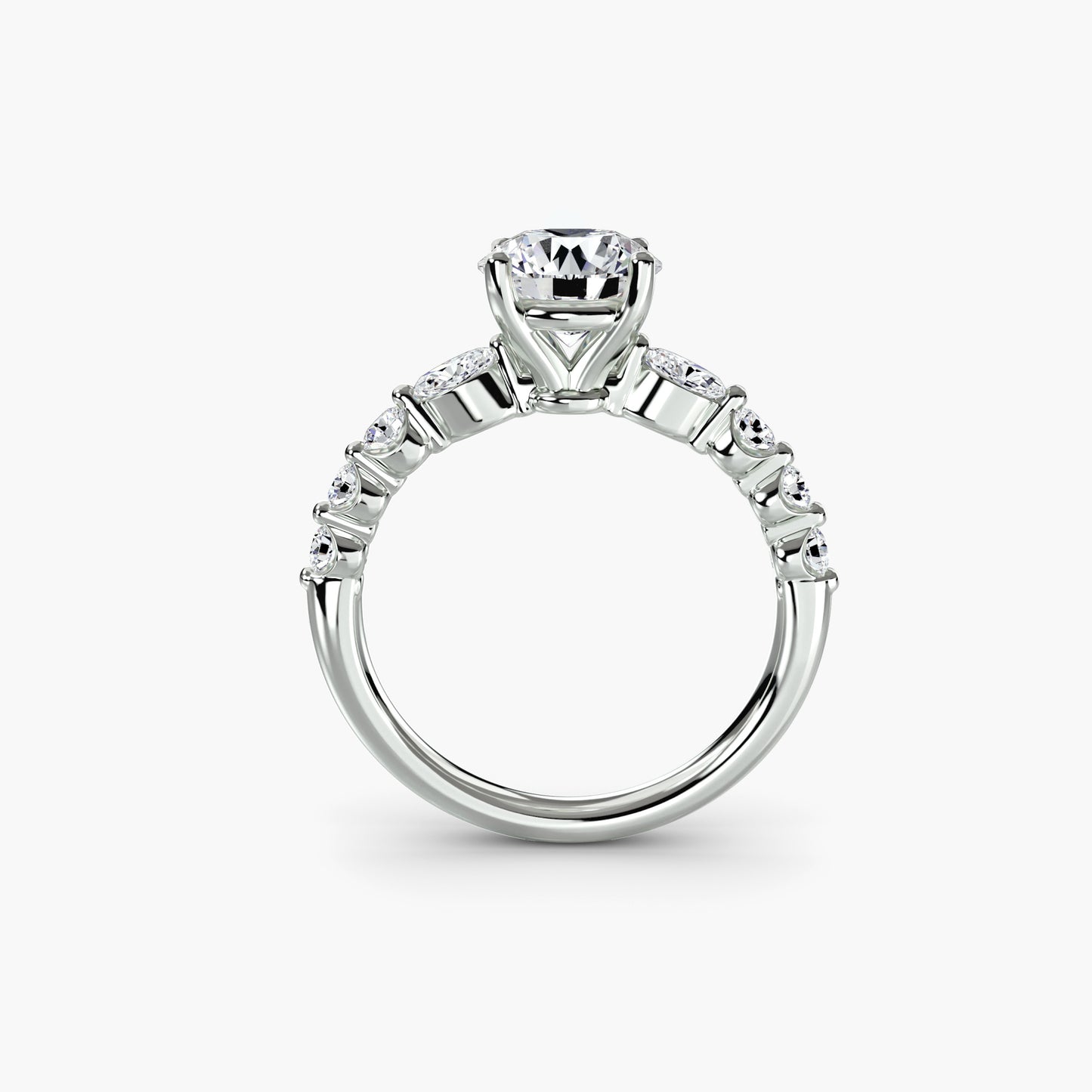 Pierścionek zaręczynowy The Tiered Accent Ring - oprawa