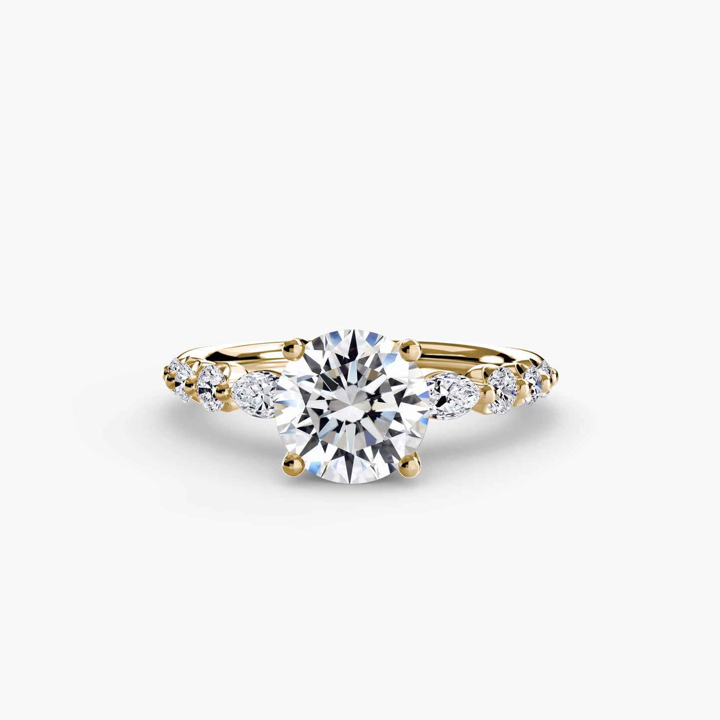 Pierścionek zaręczynowy The Tiered Accent Ring - oprawa