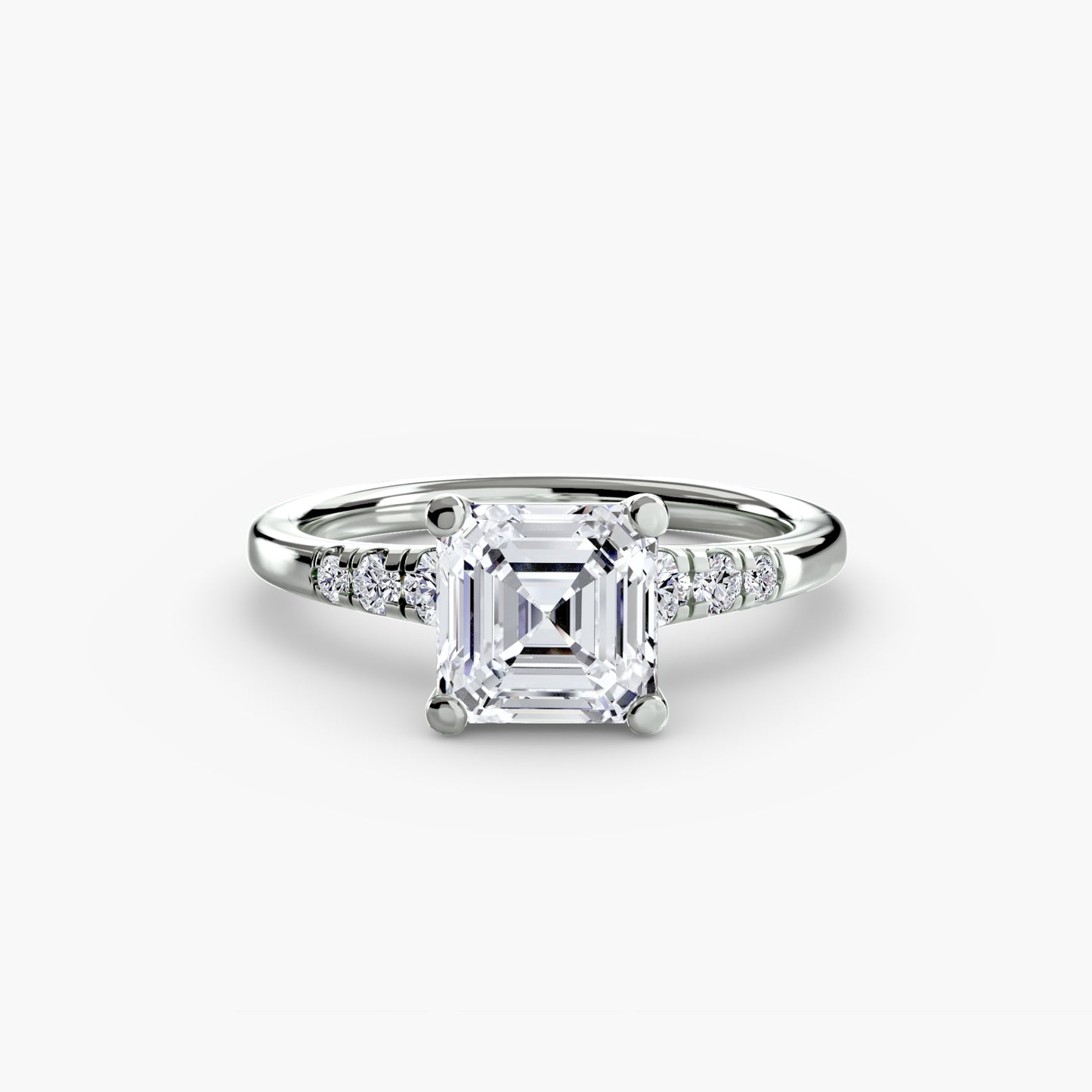 Pierścionek zaręczynowy Solitaire with Shoulder Accents - oprawa