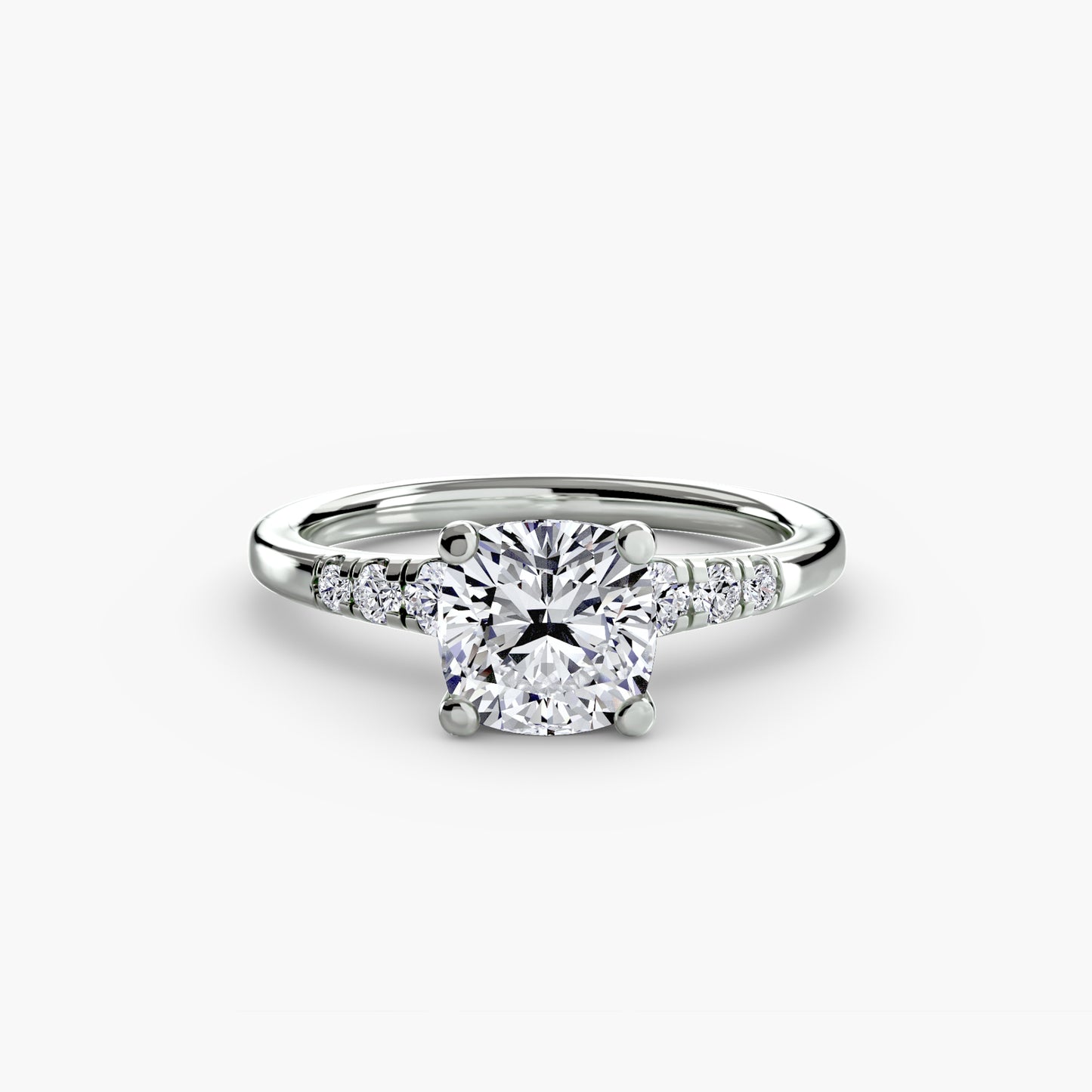 Pierścionek zaręczynowy Solitaire with Shoulder Accents - oprawa