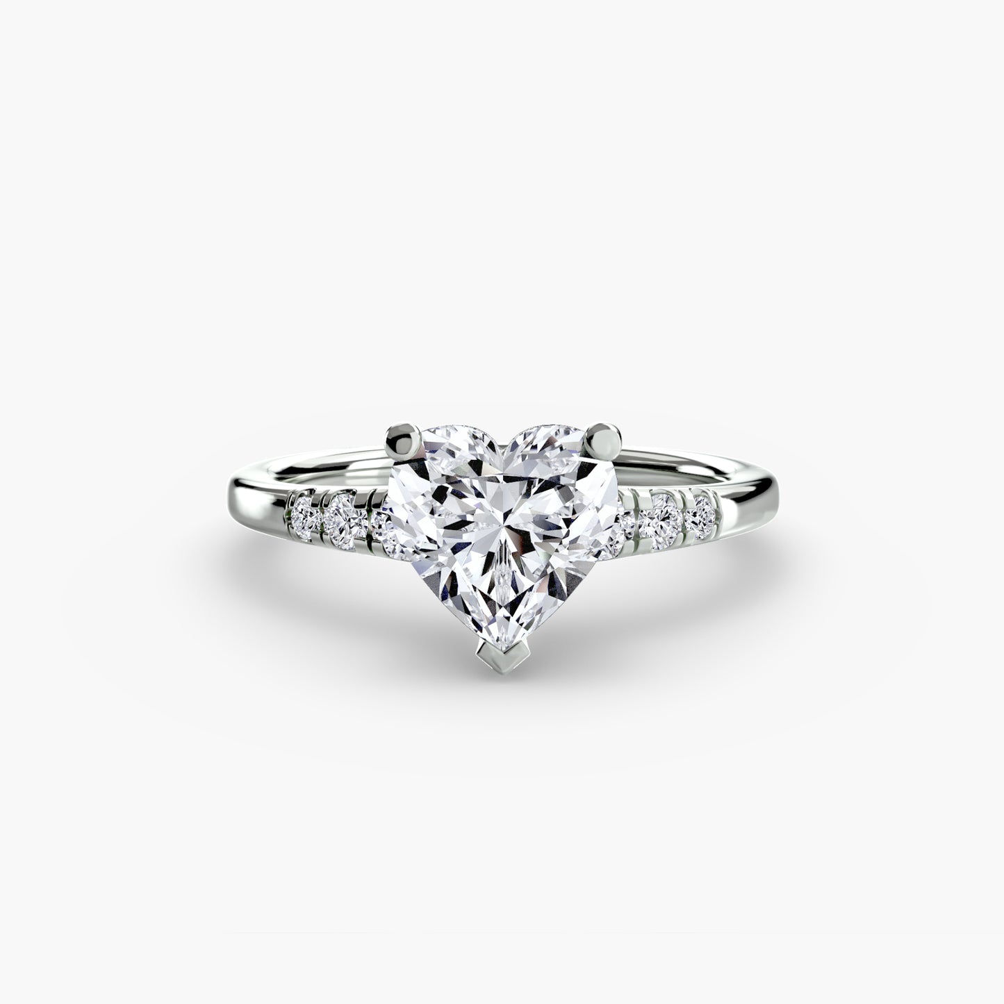 Pierścionek zaręczynowy Solitaire with Shoulder Accents - oprawa