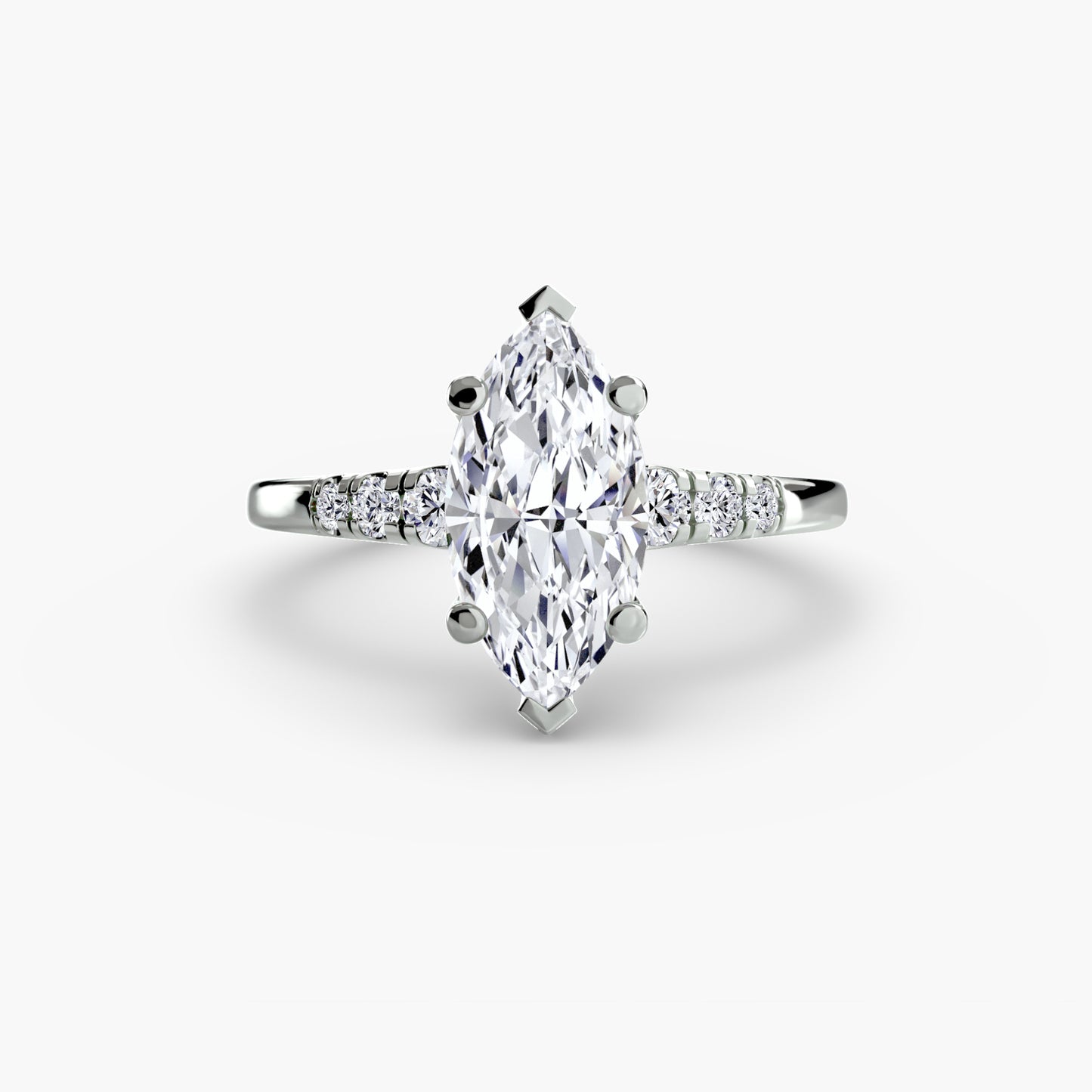 Pierścionek zaręczynowy Solitaire with Shoulder Accents - oprawa