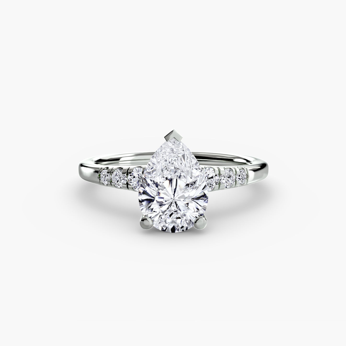 Pierścionek zaręczynowy Solitaire with Shoulder Accents - oprawa