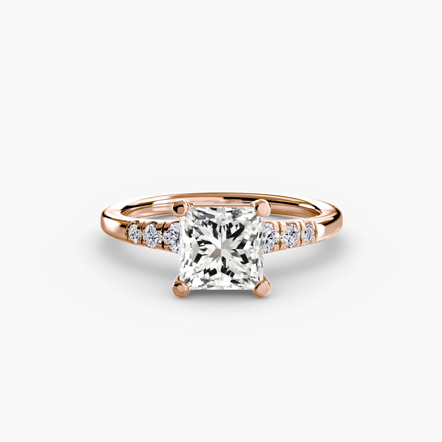 Pierścionek zaręczynowy Solitaire with Shoulder Accents - oprawa