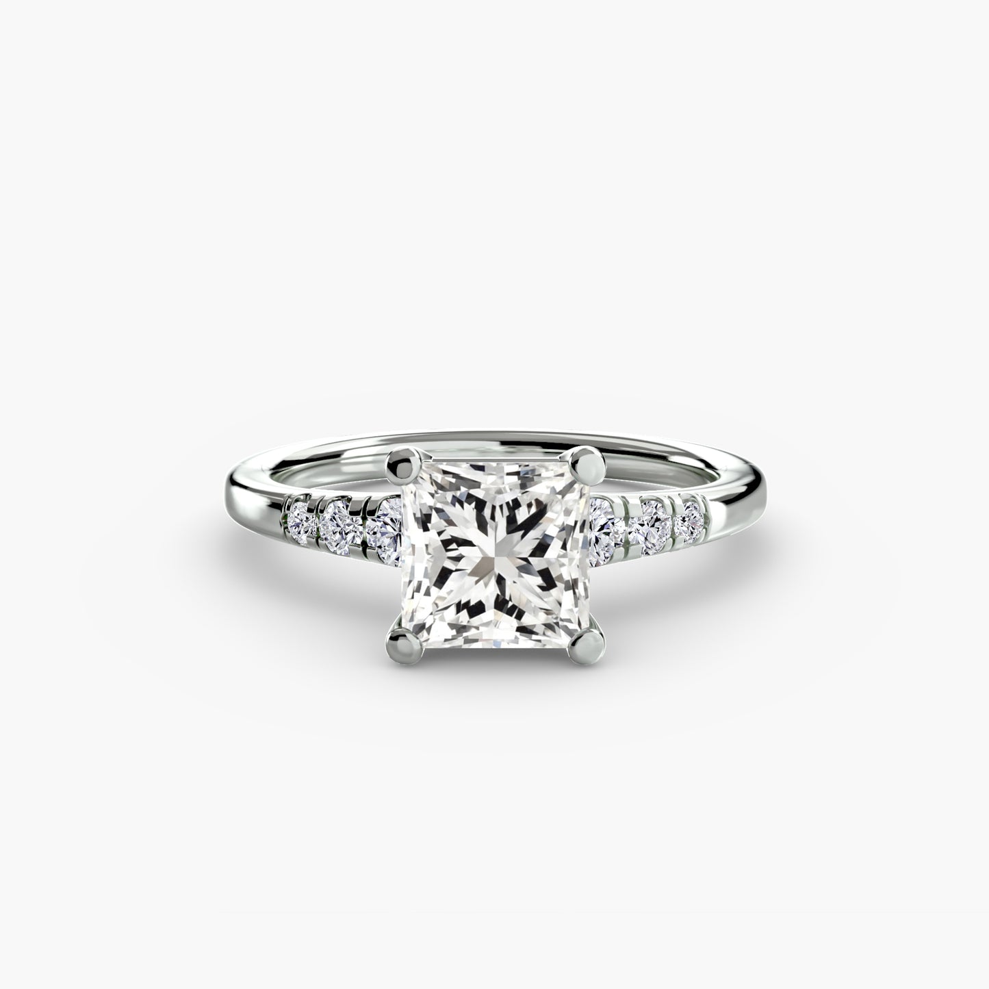 Pierścionek zaręczynowy Solitaire with Shoulder Accents - oprawa