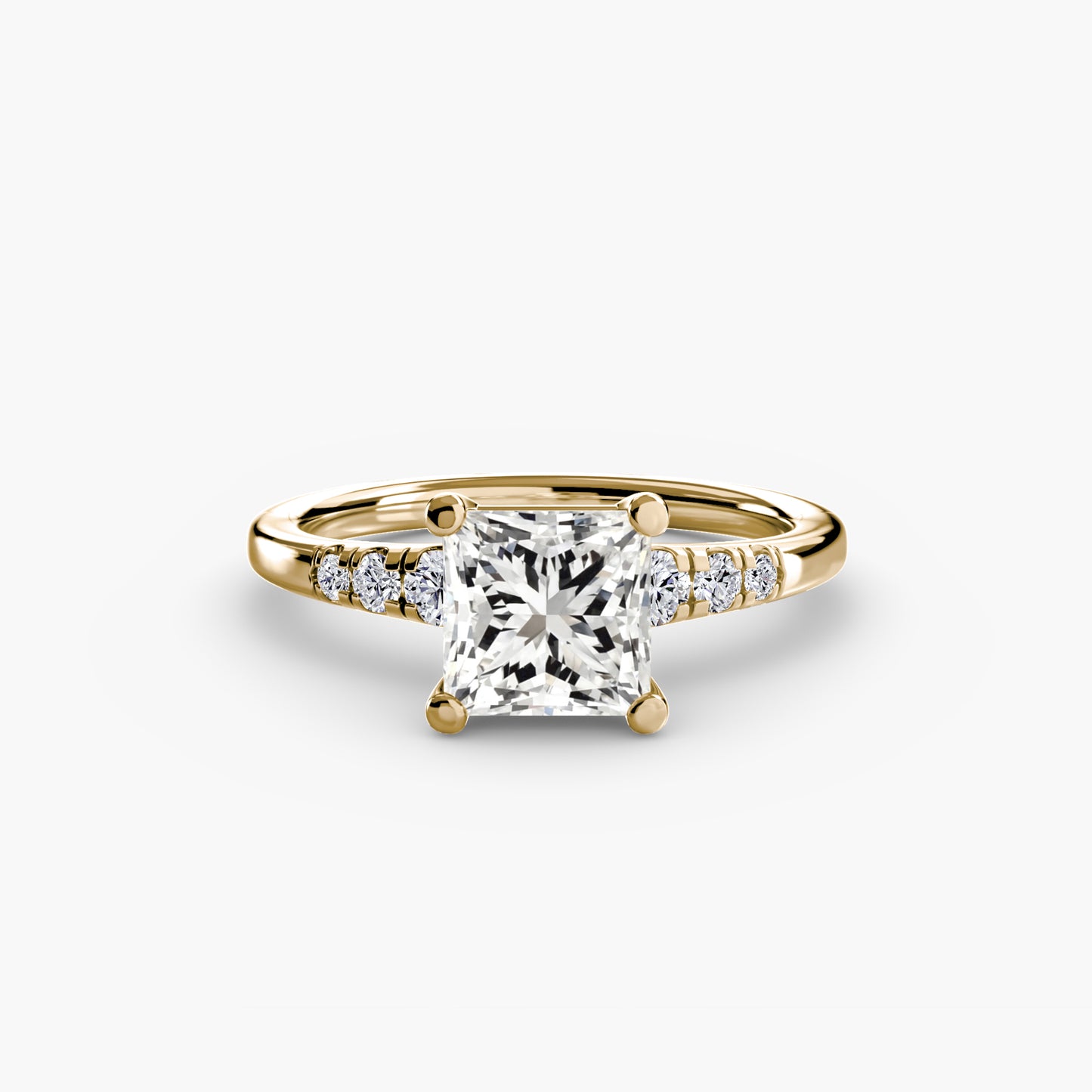 Pierścionek zaręczynowy Solitaire with Shoulder Accents - oprawa