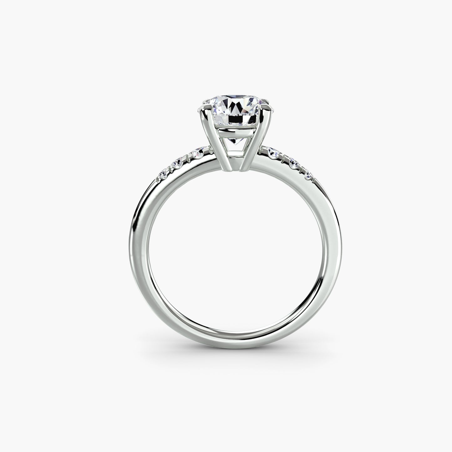 Pierścionek zaręczynowy Solitaire with Shoulder Accents - oprawa