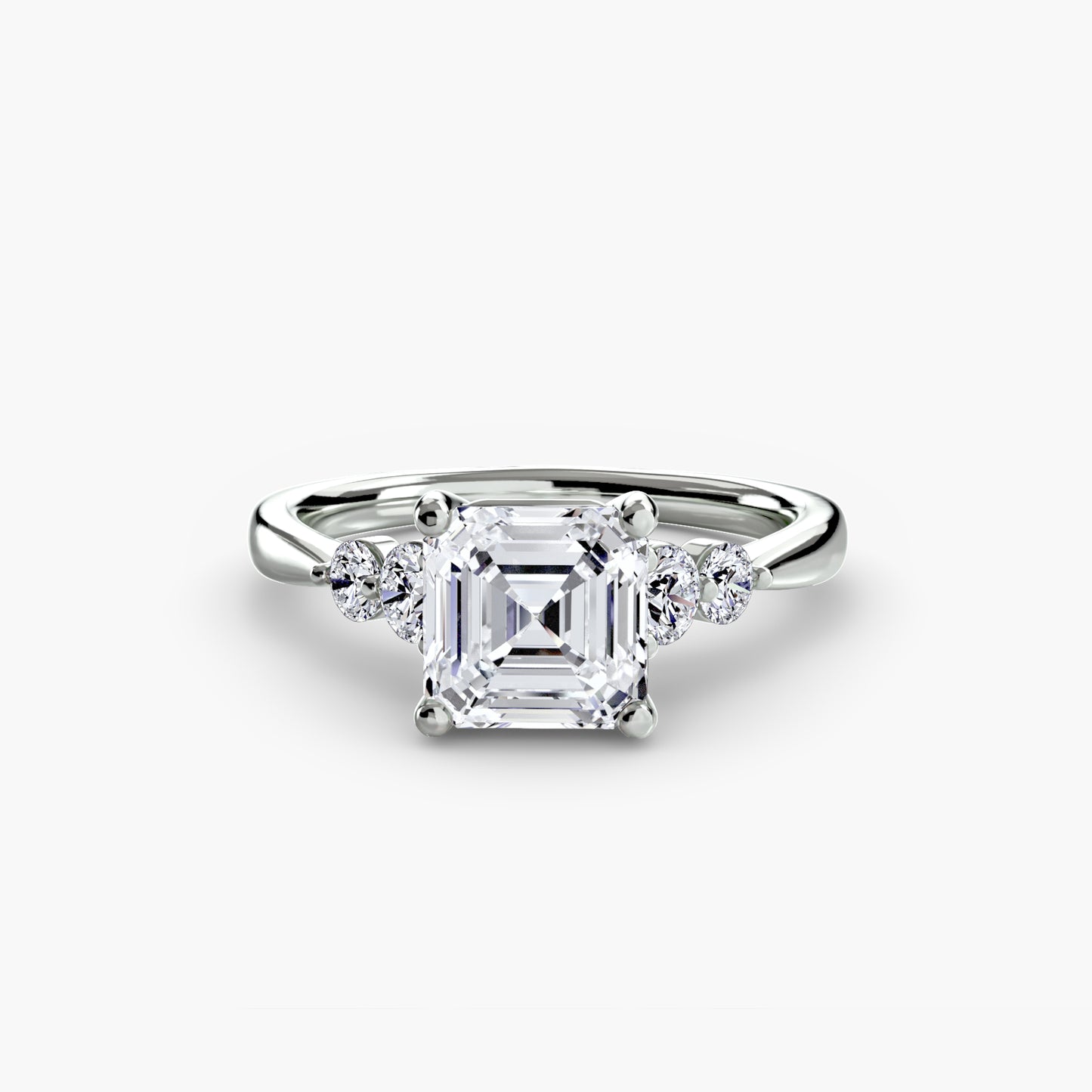 Pierścionek zaręczynowy Solitaire with Shoulder Accents 2 - oprawa