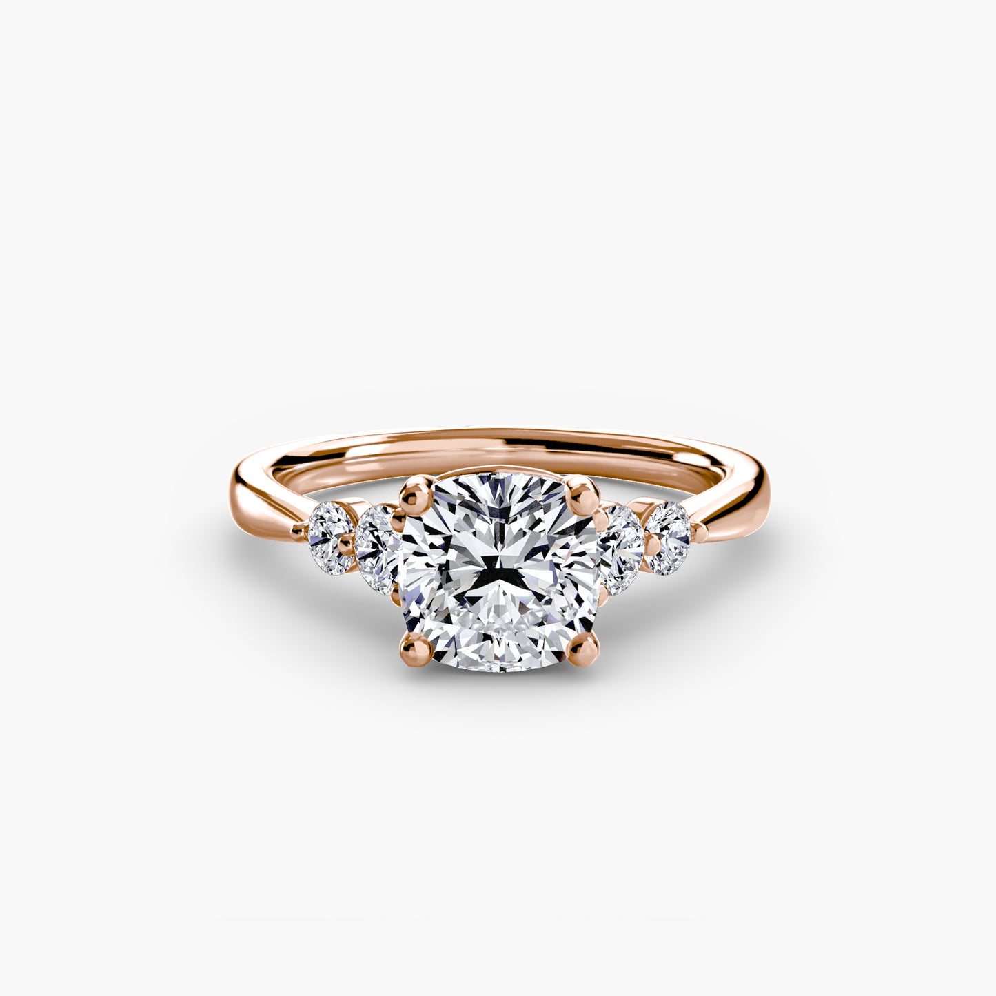 Pierścionek zaręczynowy Solitaire with Shoulder Accents 2 - oprawa