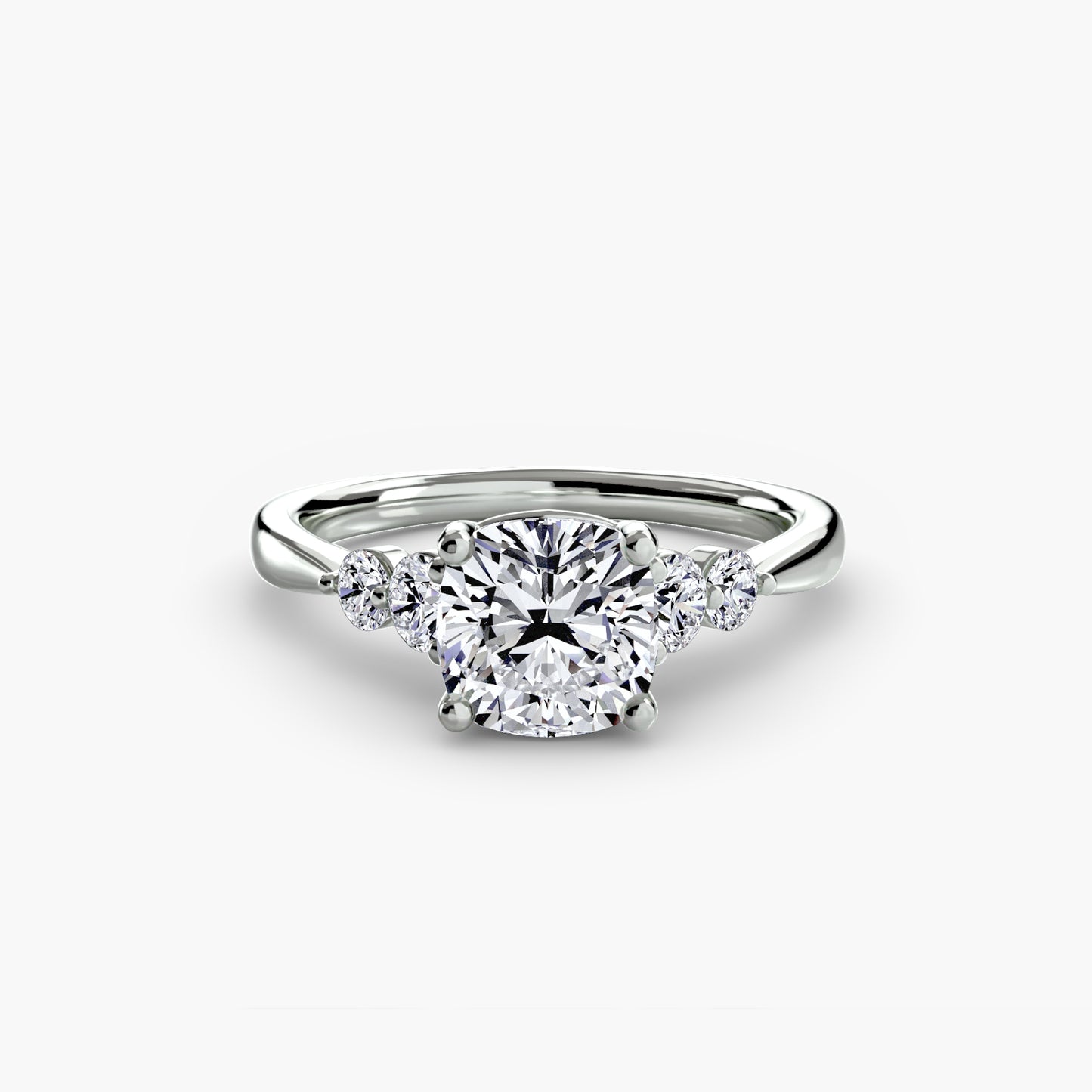 Pierścionek zaręczynowy Solitaire with Shoulder Accents 2 - oprawa