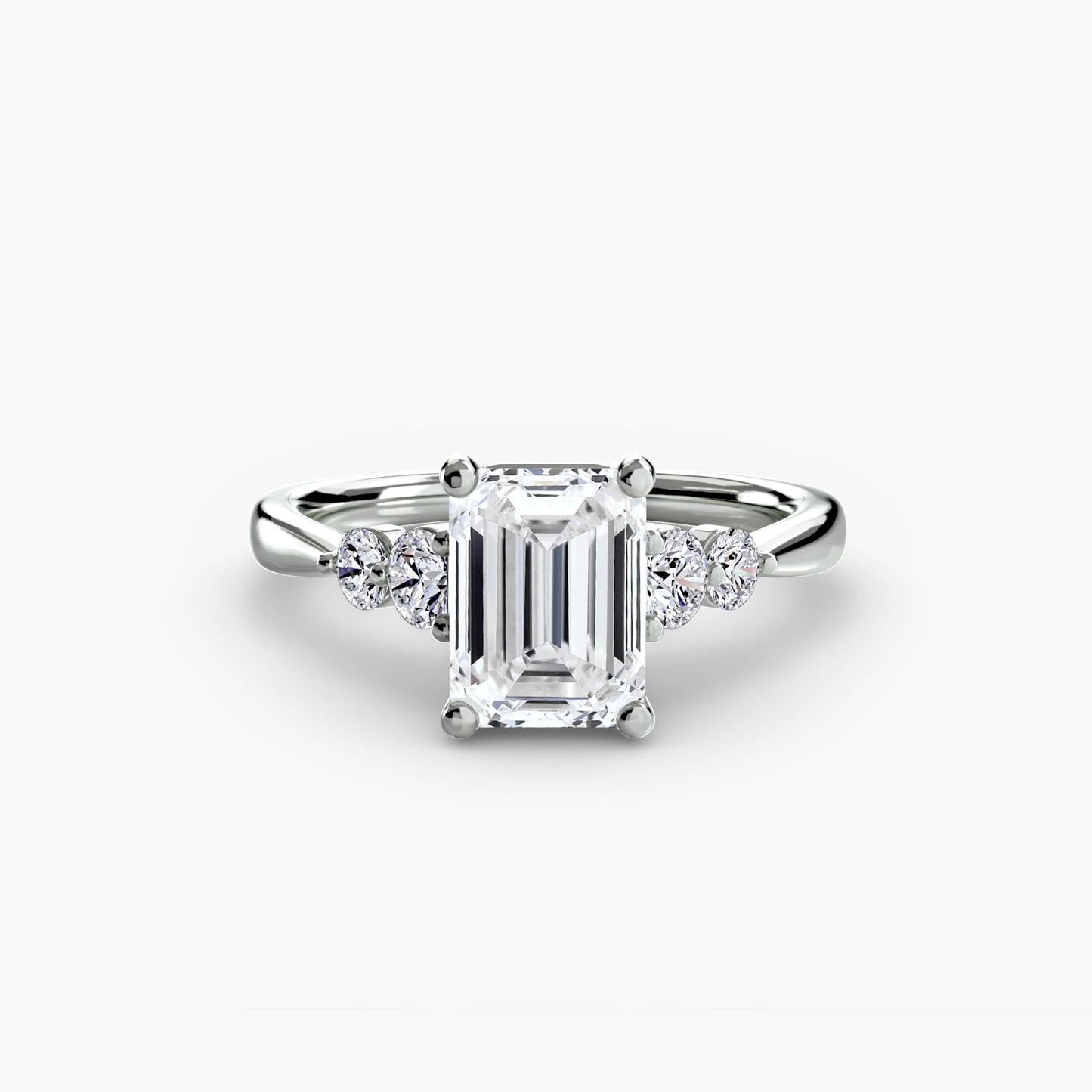Pierścionek zaręczynowy Solitaire with Shoulder Accents 2 - oprawa