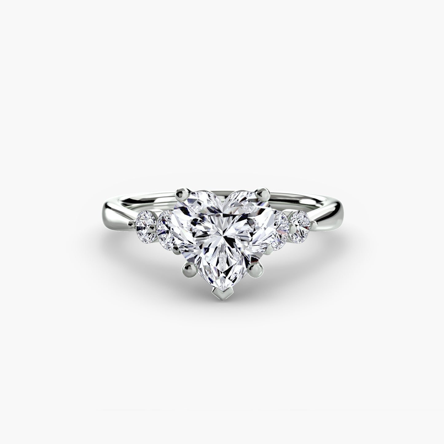 Pierścionek zaręczynowy Solitaire with Shoulder Accents 2 - oprawa