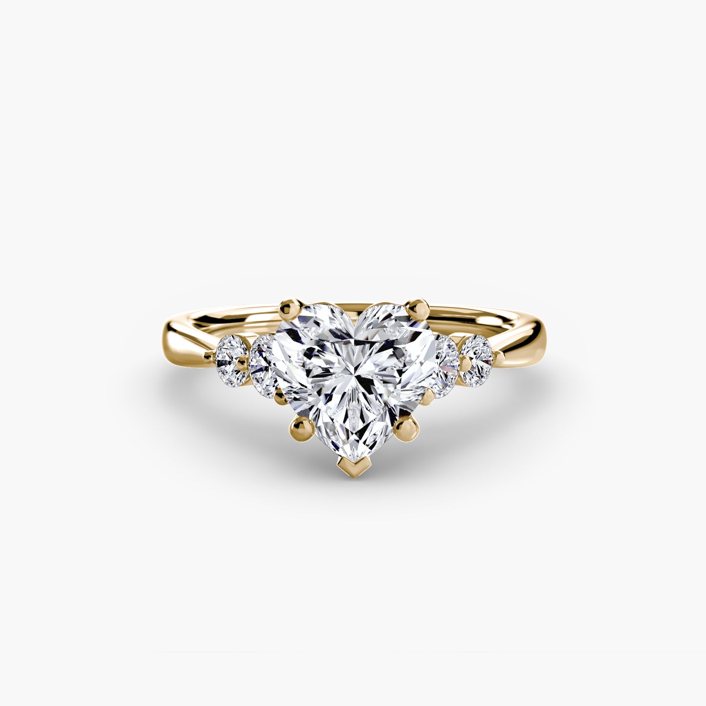 Pierścionek zaręczynowy Solitaire with Shoulder Accents 2 - oprawa