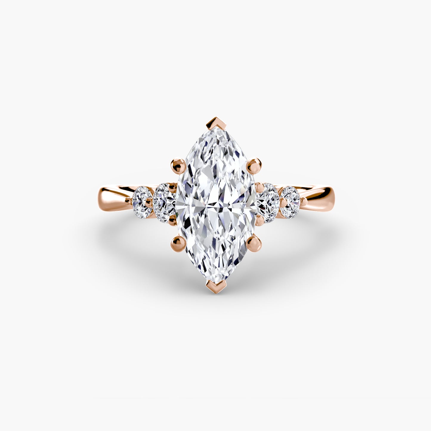 Pierścionek zaręczynowy Solitaire with Shoulder Accents 2 - oprawa