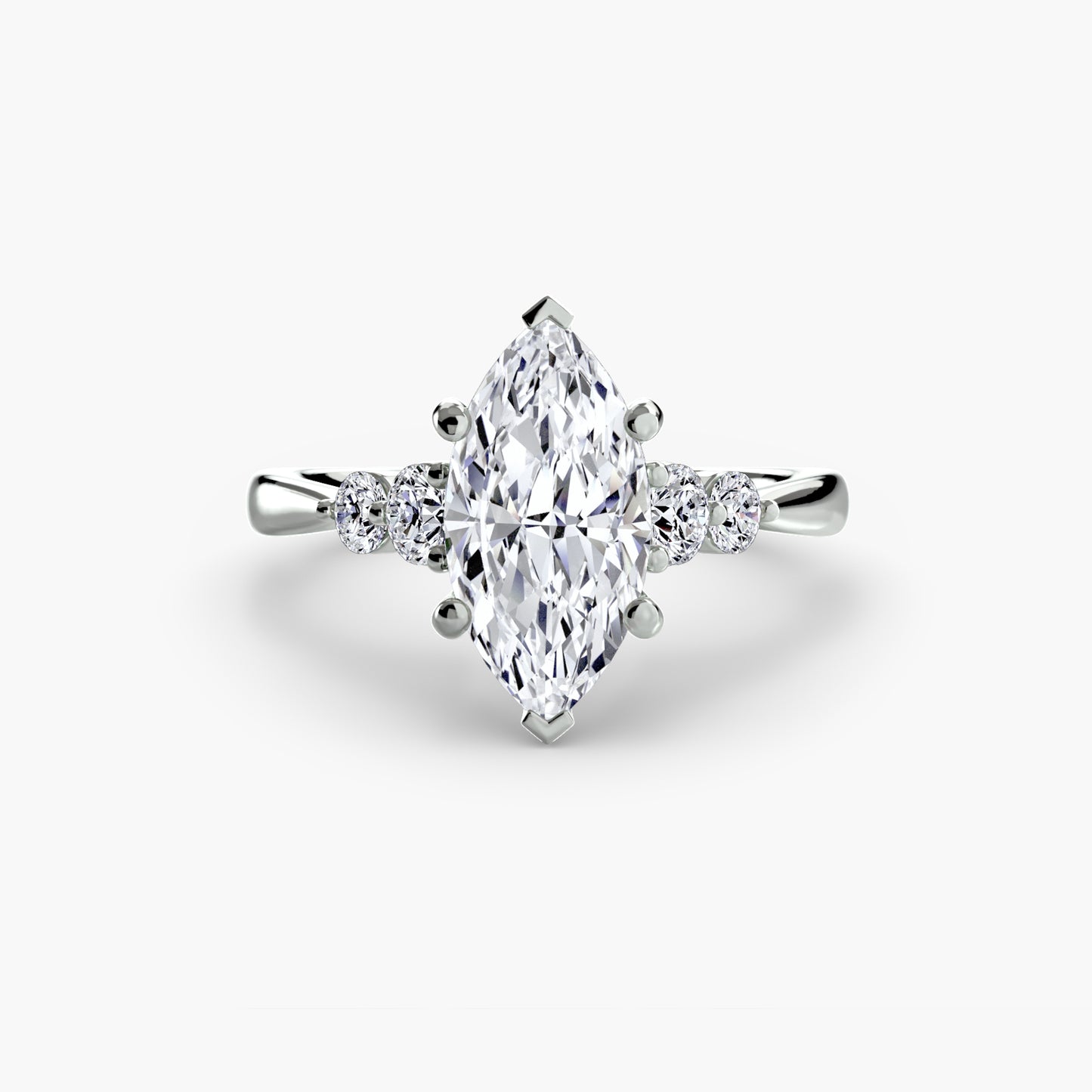 Pierścionek zaręczynowy Solitaire with Shoulder Accents 2 - oprawa
