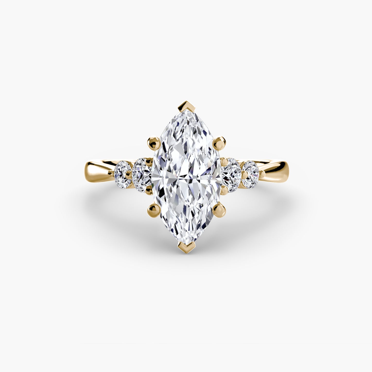 Pierścionek zaręczynowy Solitaire with Shoulder Accents 2 - oprawa