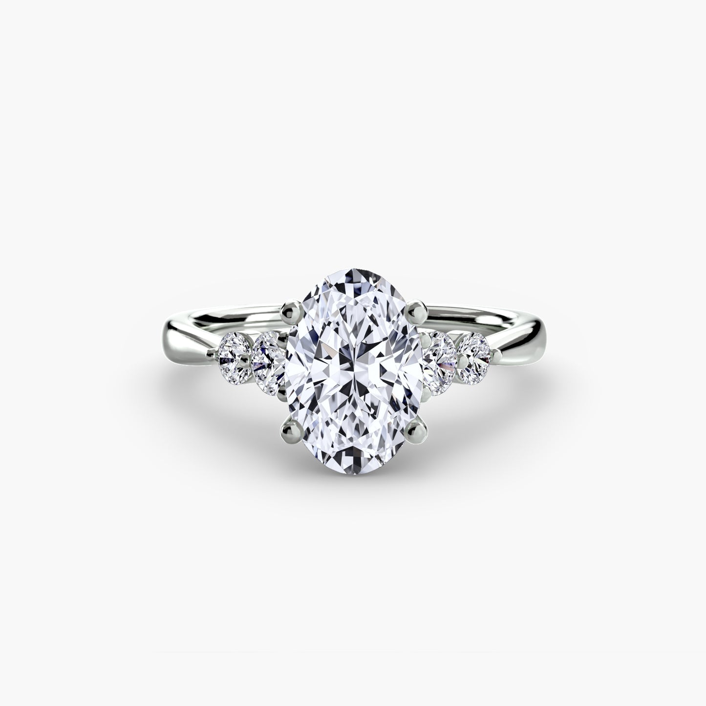 Pierścionek zaręczynowy Solitaire with Shoulder Accents 2 - oprawa