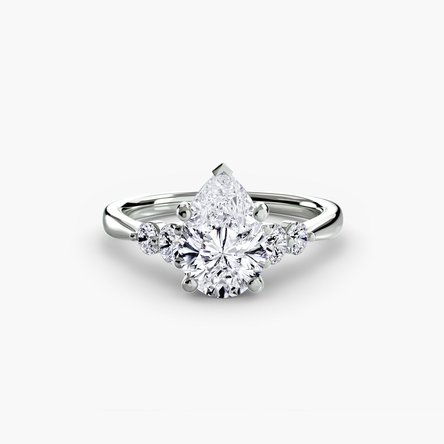 Pierścionek zaręczynowy Solitaire with Shoulder Accents 2 - oprawa