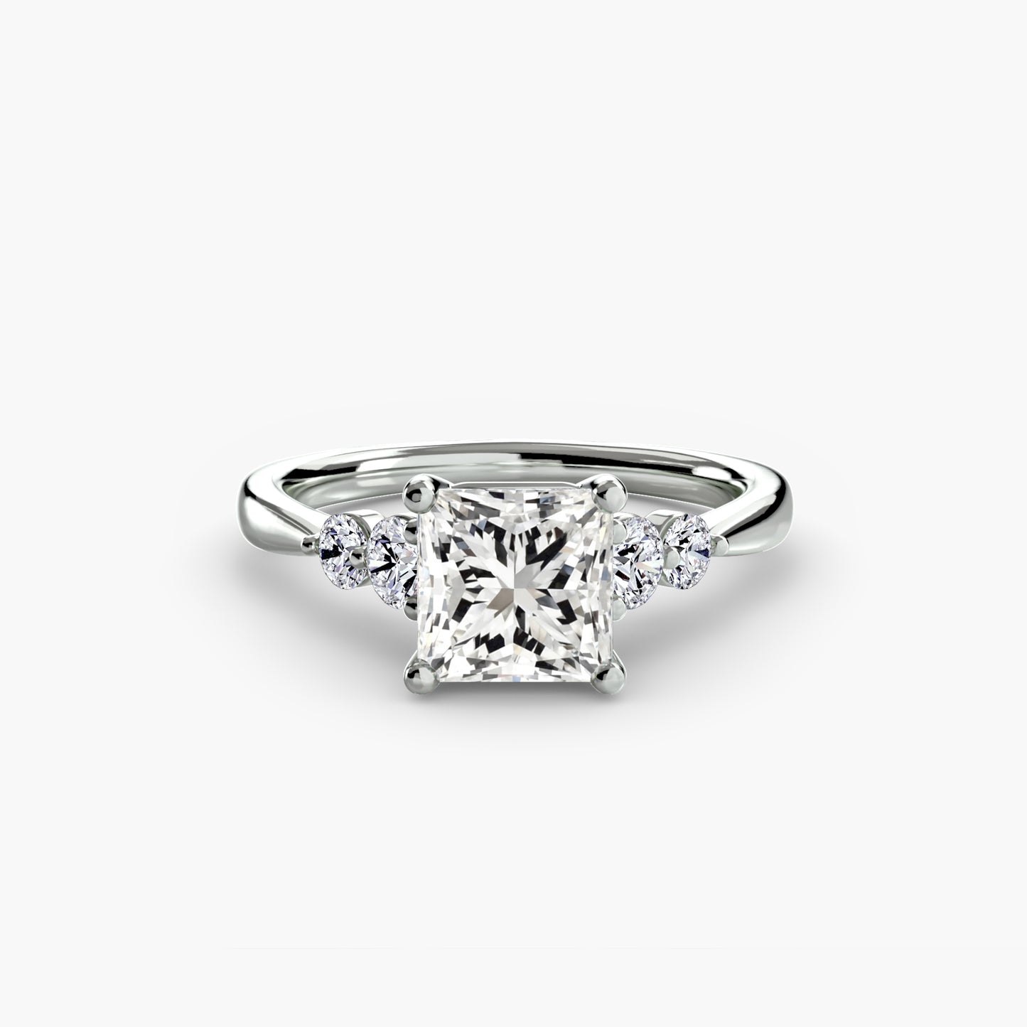 Pierścionek zaręczynowy Solitaire with Shoulder Accents 2 - oprawa