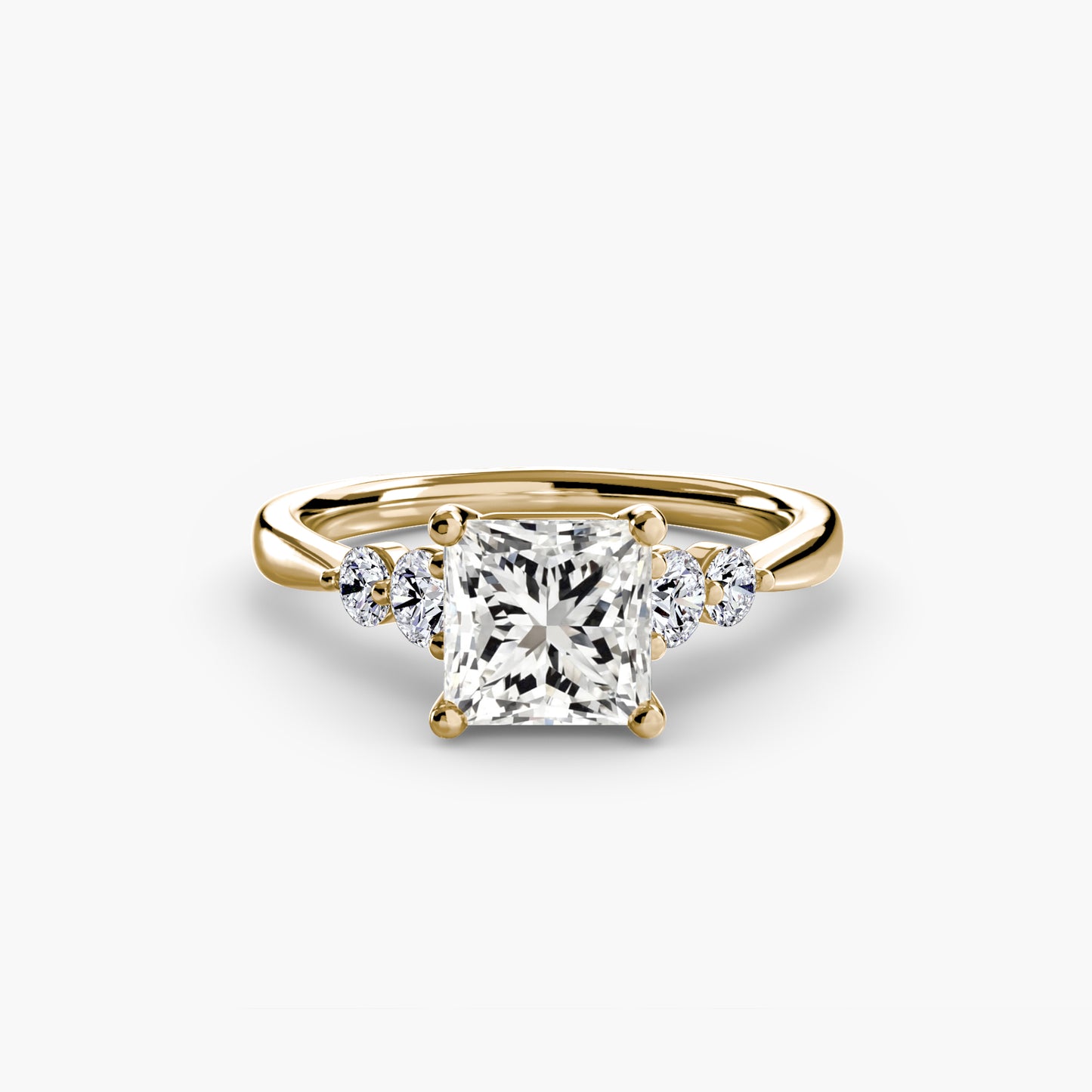 Pierścionek zaręczynowy Solitaire with Shoulder Accents 2 - oprawa