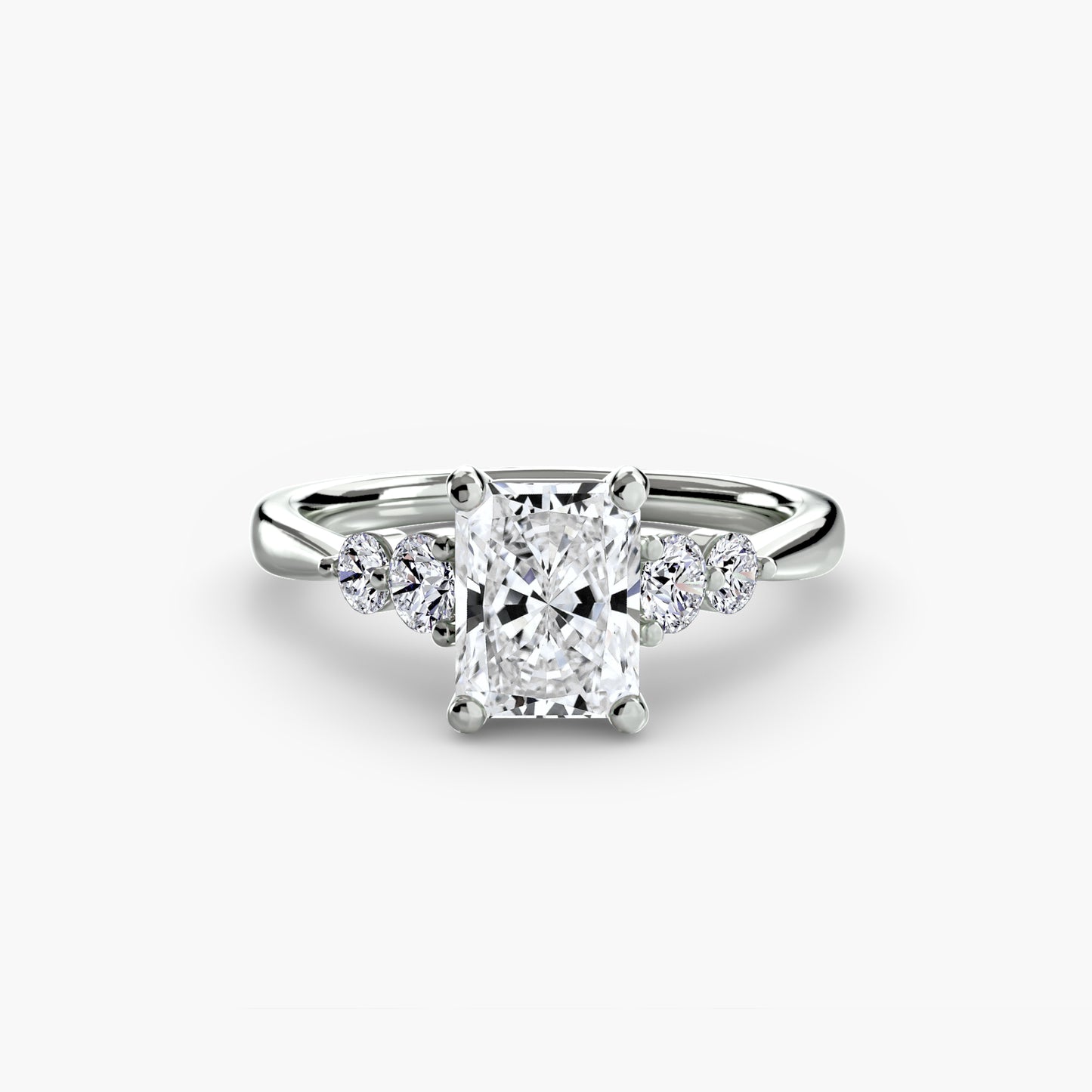 Pierścionek zaręczynowy Solitaire with Shoulder Accents 2 - oprawa
