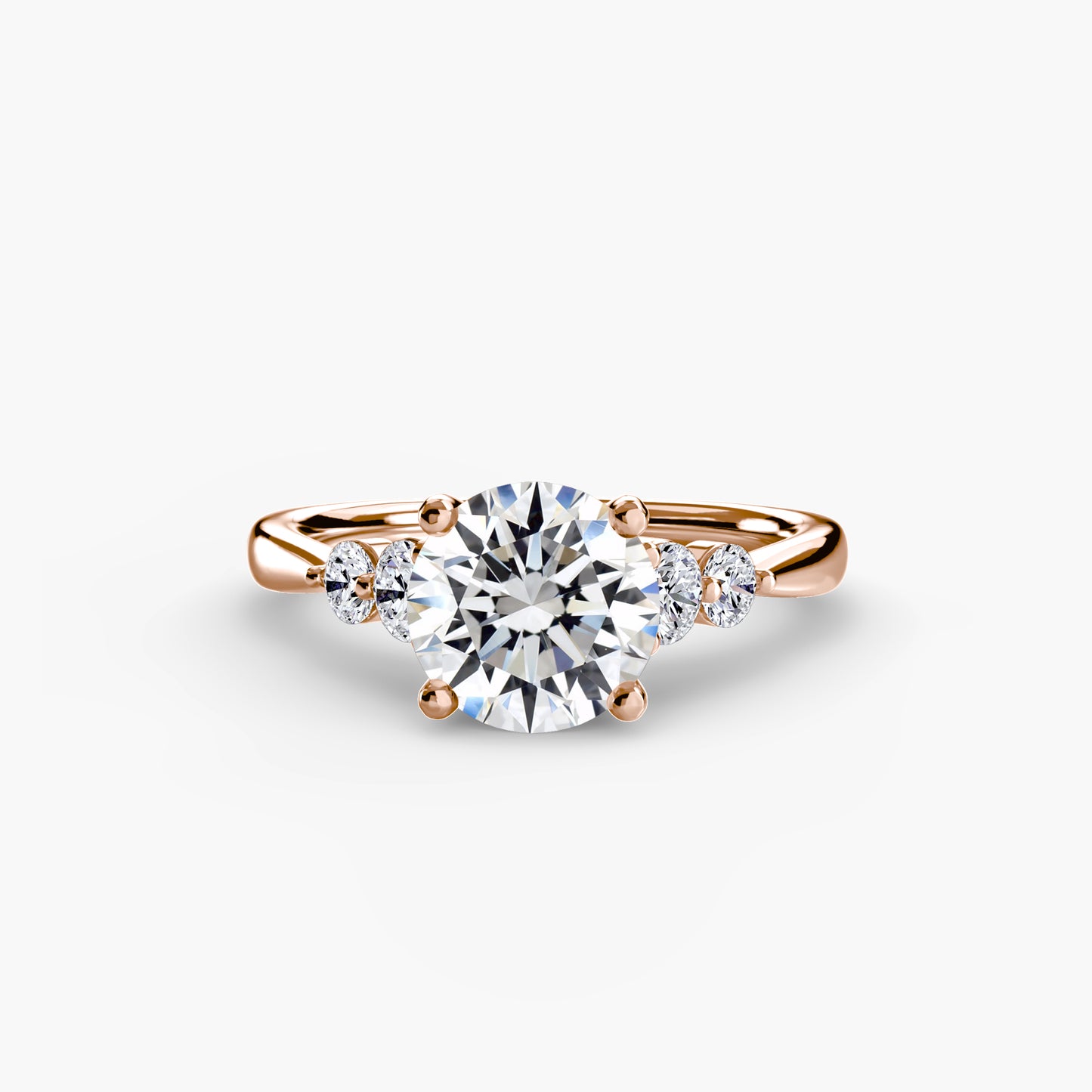 Pierścionek zaręczynowy Solitaire with Shoulder Accents 2 - oprawa