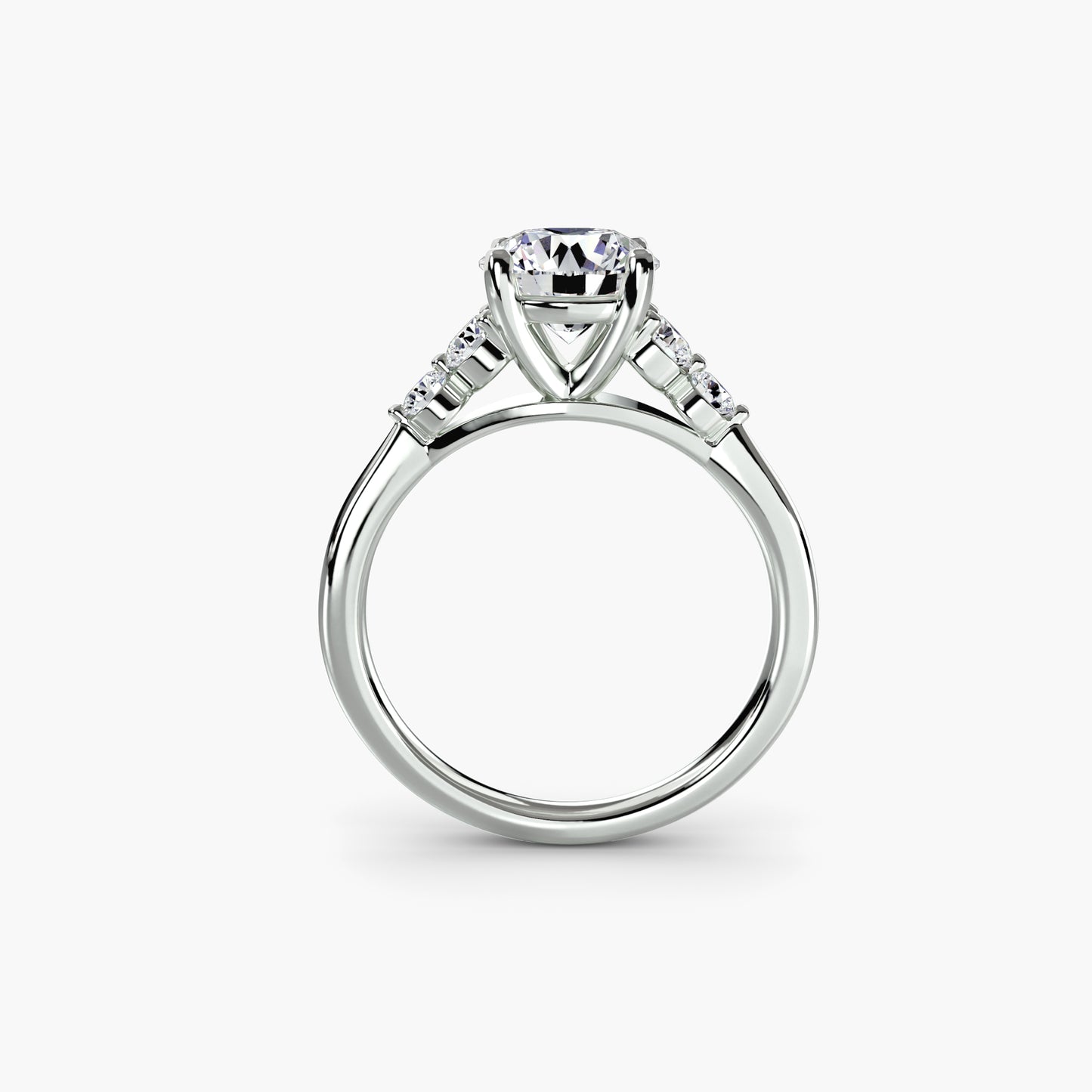 Pierścionek zaręczynowy Solitaire with Shoulder Accents 2 - oprawa