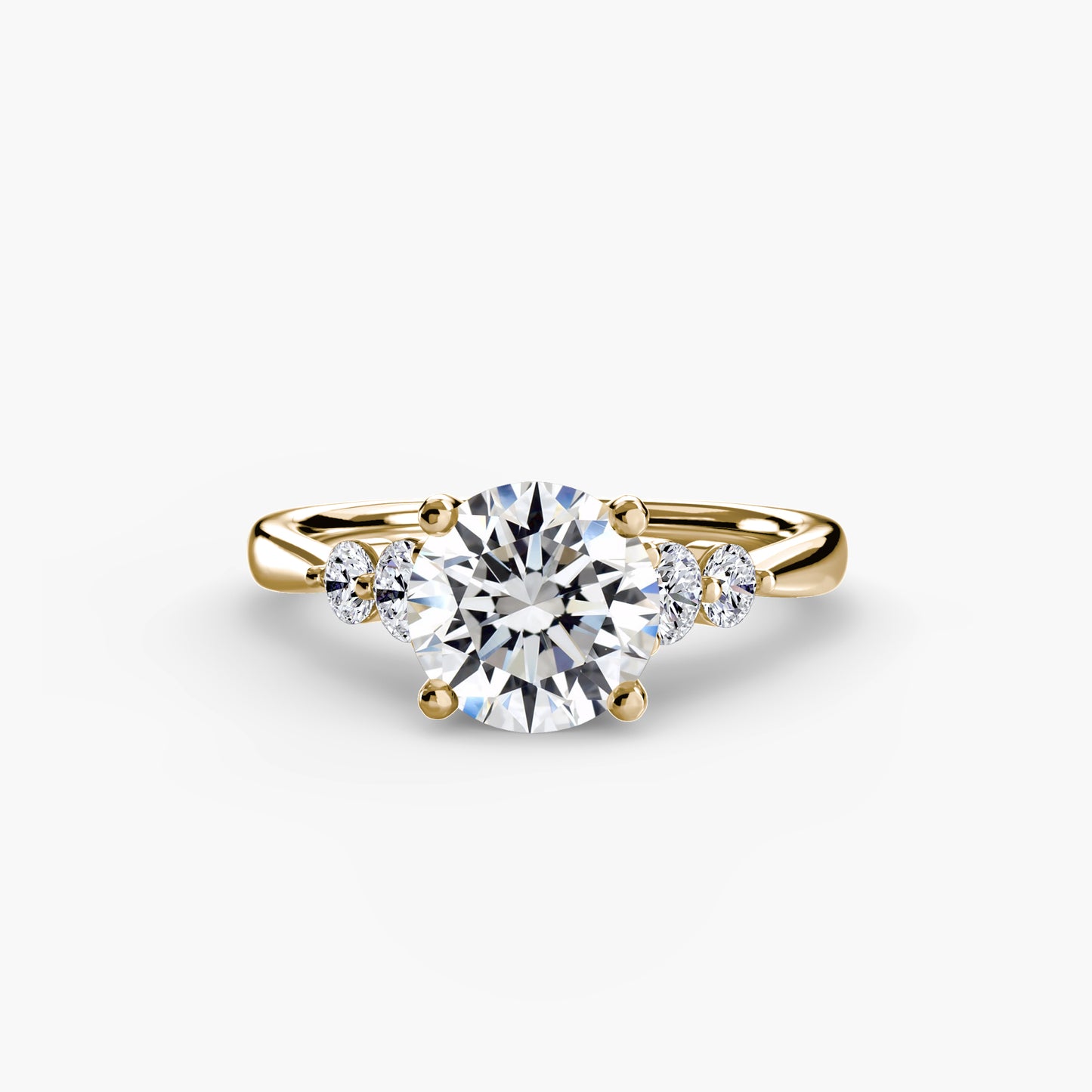 Pierścionek zaręczynowy Solitaire with Shoulder Accents 2 - oprawa