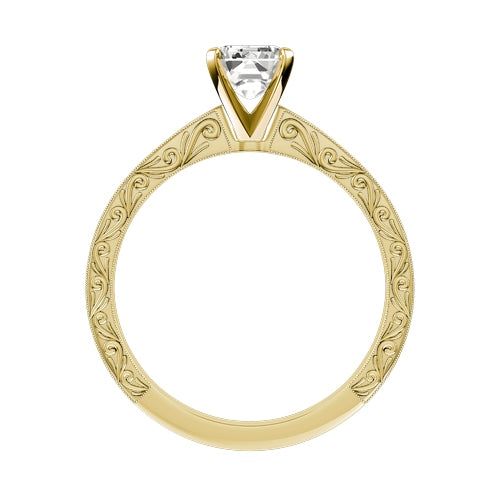 Radiant Lab-grown Diamond Bridal Ring — front