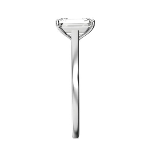 Radiant Lab-grown Diamond Bridal Ring — side