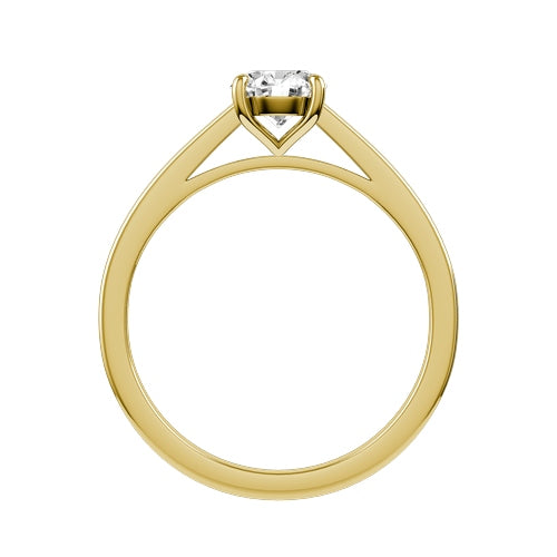 Round Lab-grown Diamond Bridal Ring — front