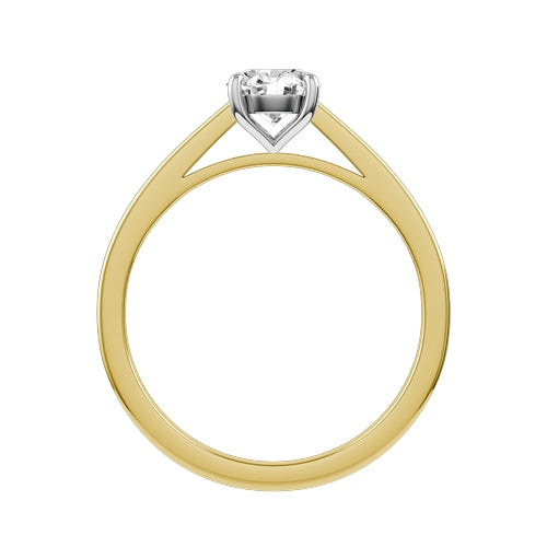 Round Lab-grown Diamond Bridal Ring — front